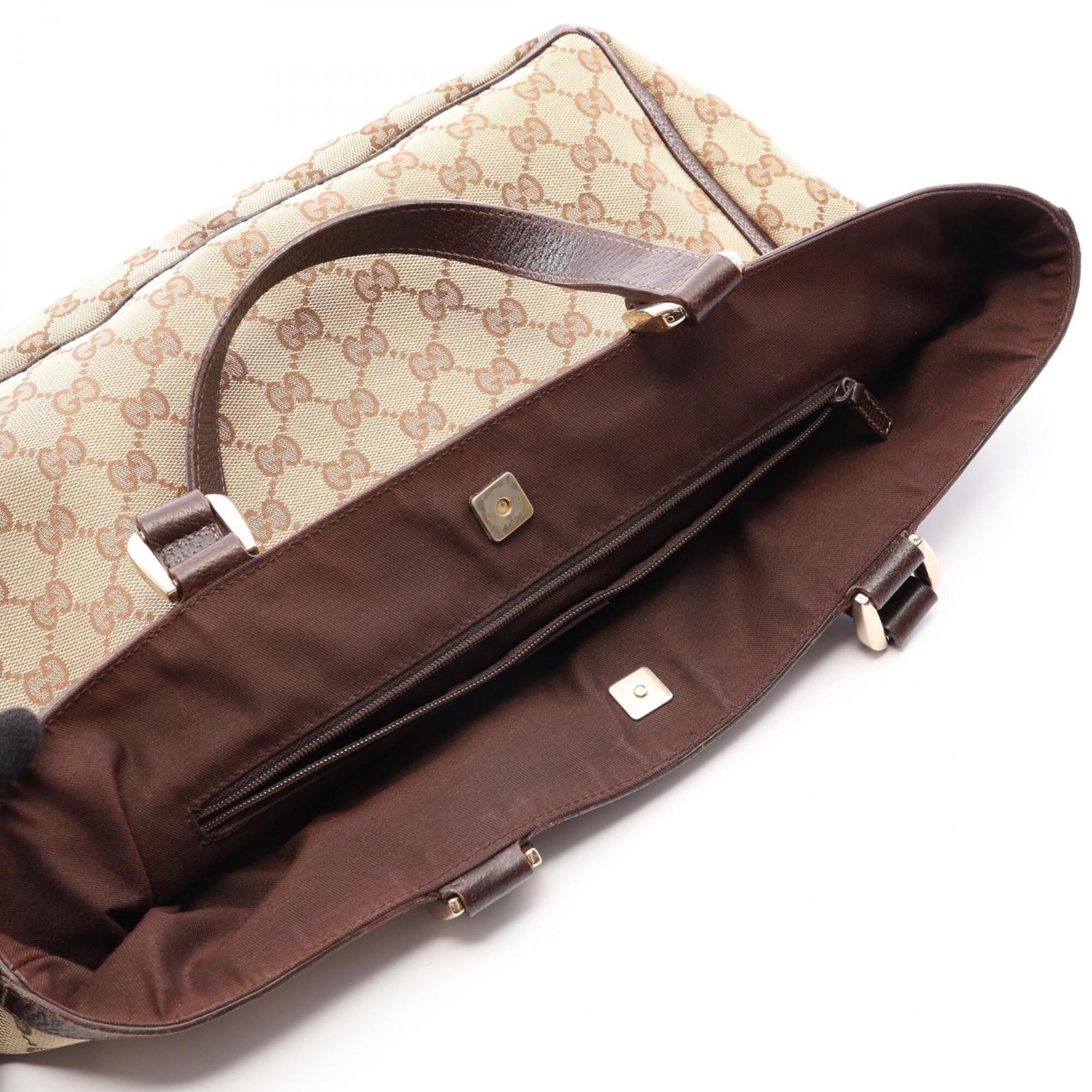 Canvas Leather Handbag Tote Bag (Pre-Owned) - Gucci - Modalova