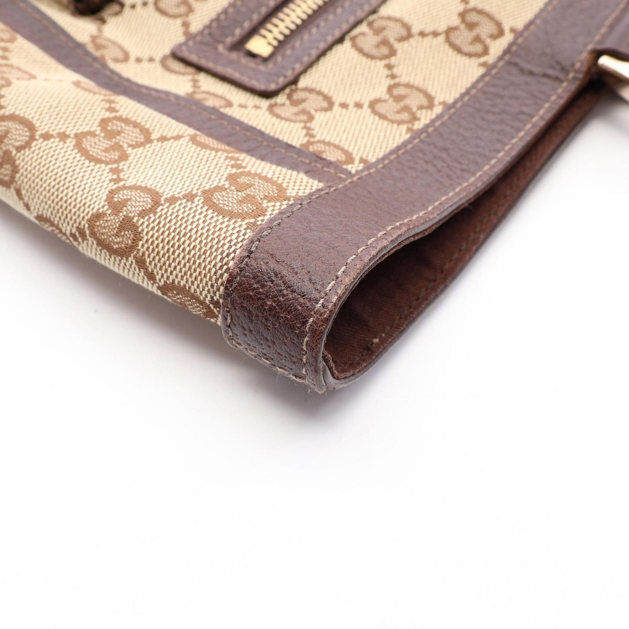 Canvas Leather Handbag Tote Bag (Pre-Owned) - Gucci - Modalova