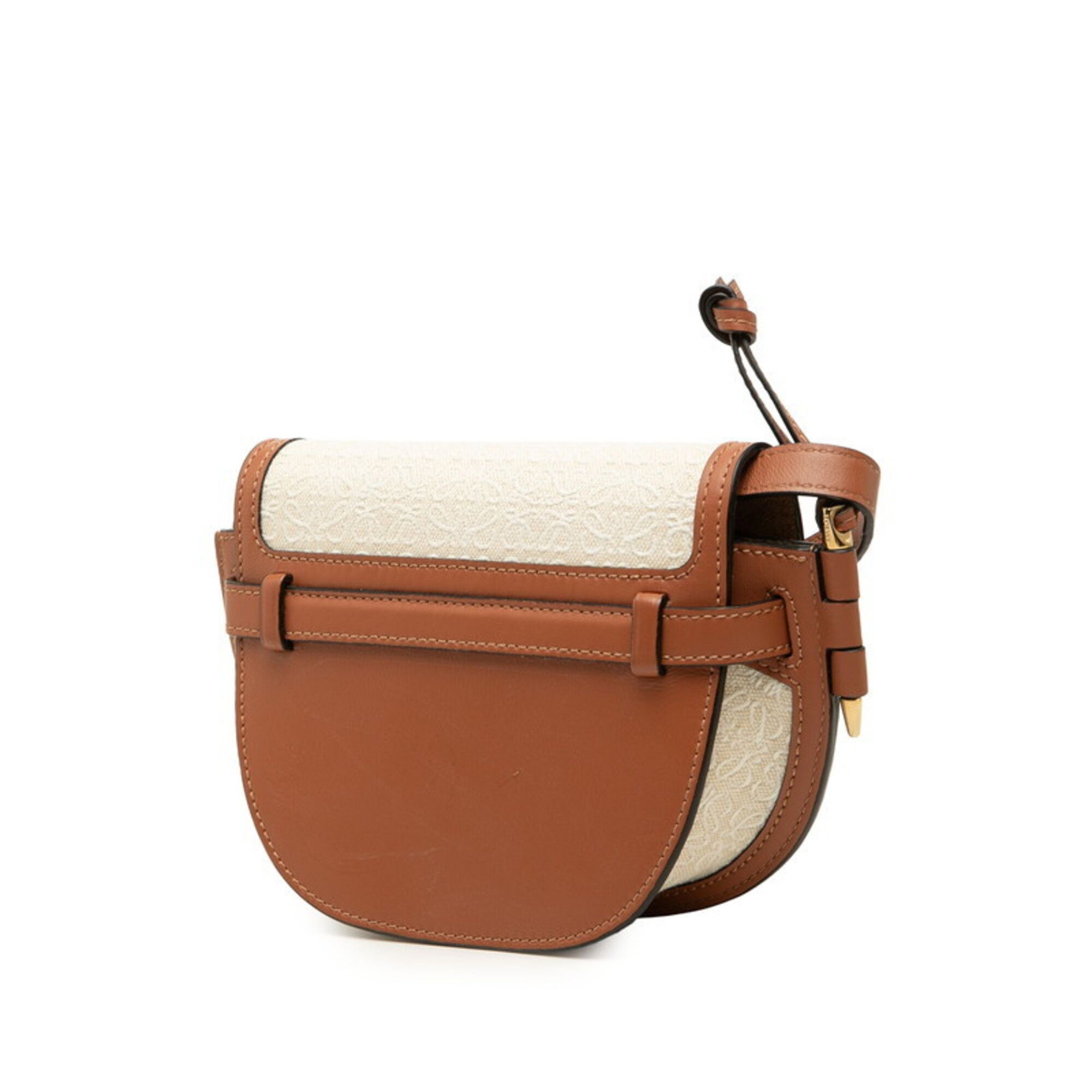 Canvas Leather Shoulder Bag (Pre-Owned) - Loewe - Modalova