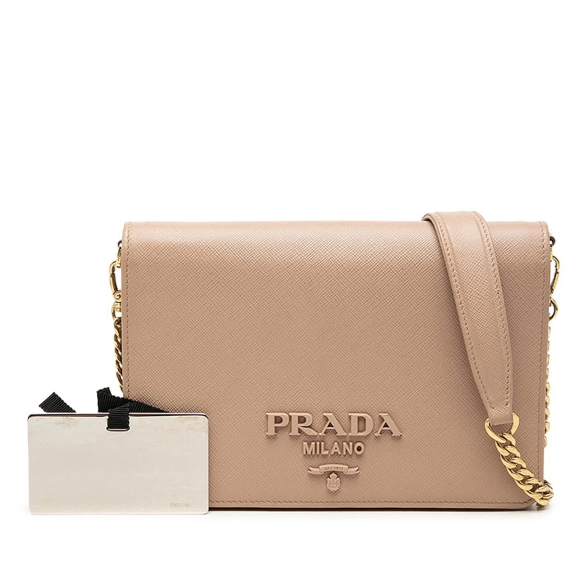 Leather Shoulder Bag (Pre-Owned) - Prada - Modalova