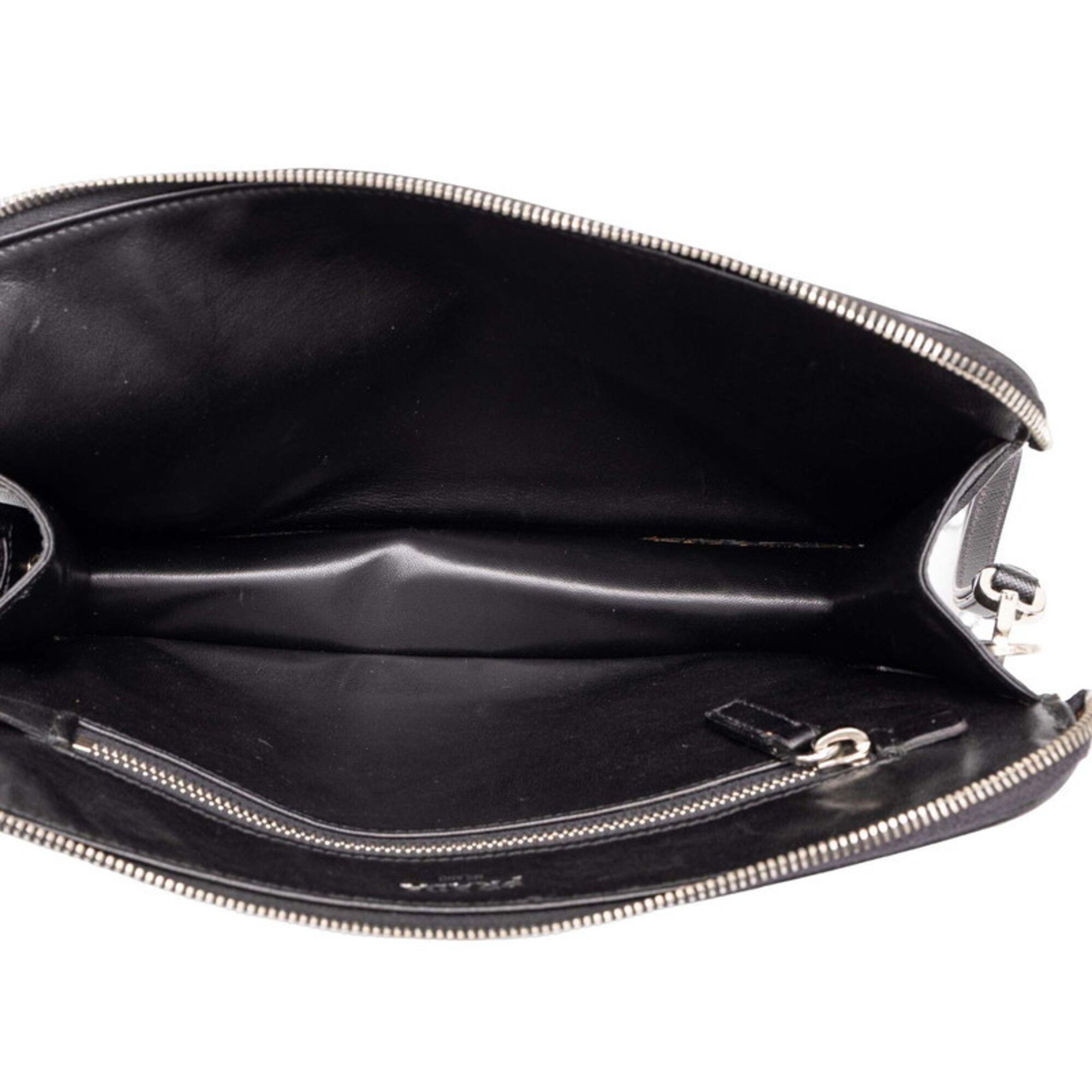 Saffiano Triangle Leather Clutch Bag (Pre-Owned) - Prada - Modalova