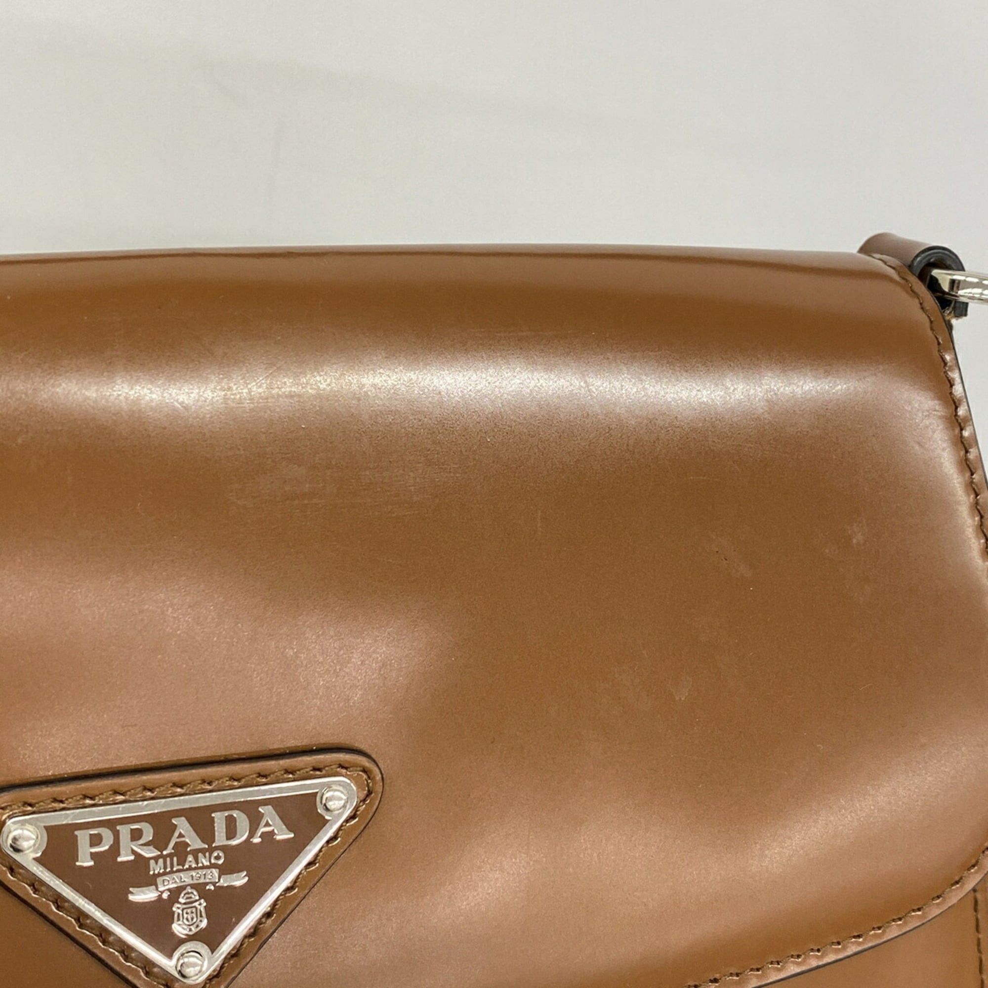 Leather Shoulder Bag (Pre-Owned) - Prada - Modalova