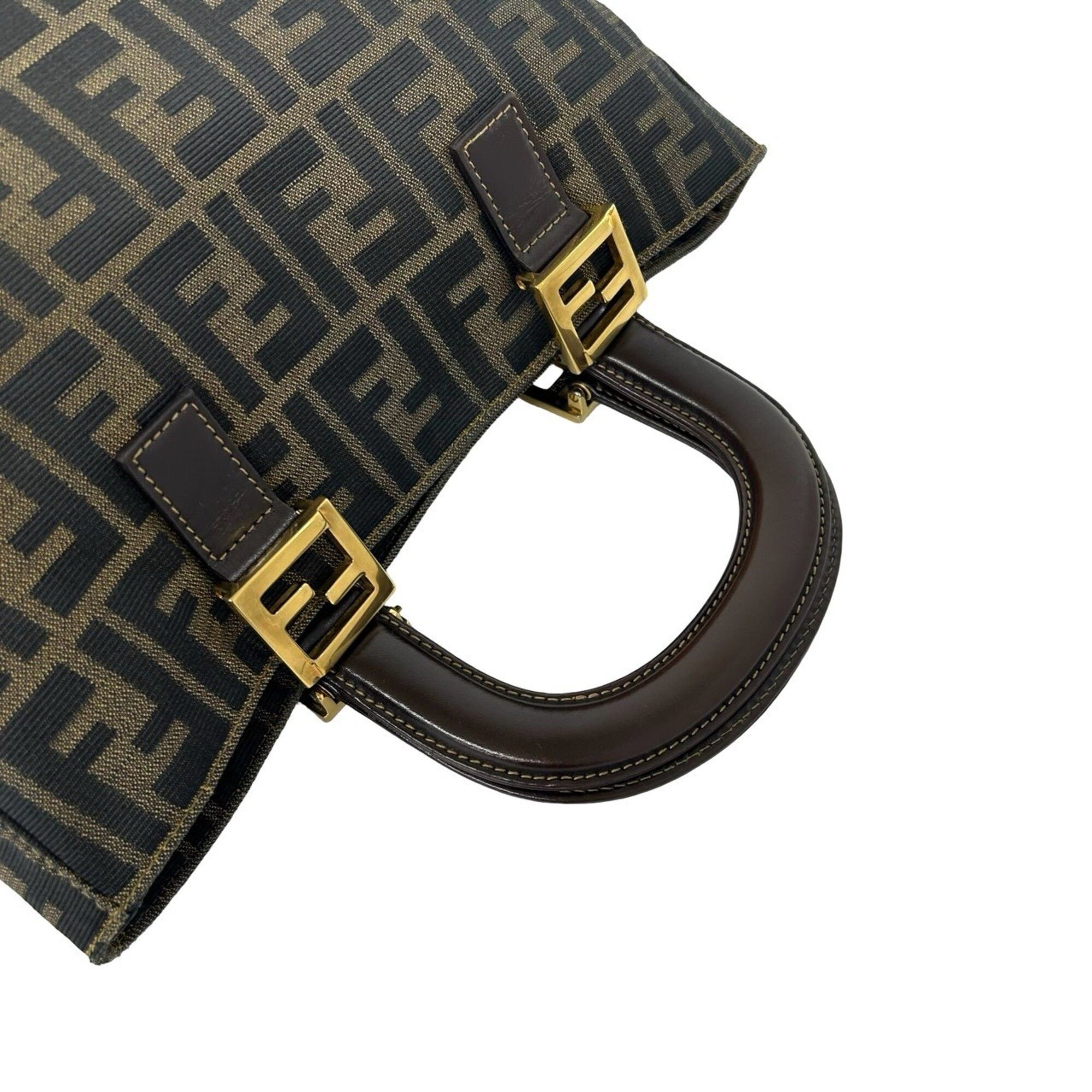 Canvas Leather Handbag Tote Bag (Pre-Owned) - Fendi - Modalova