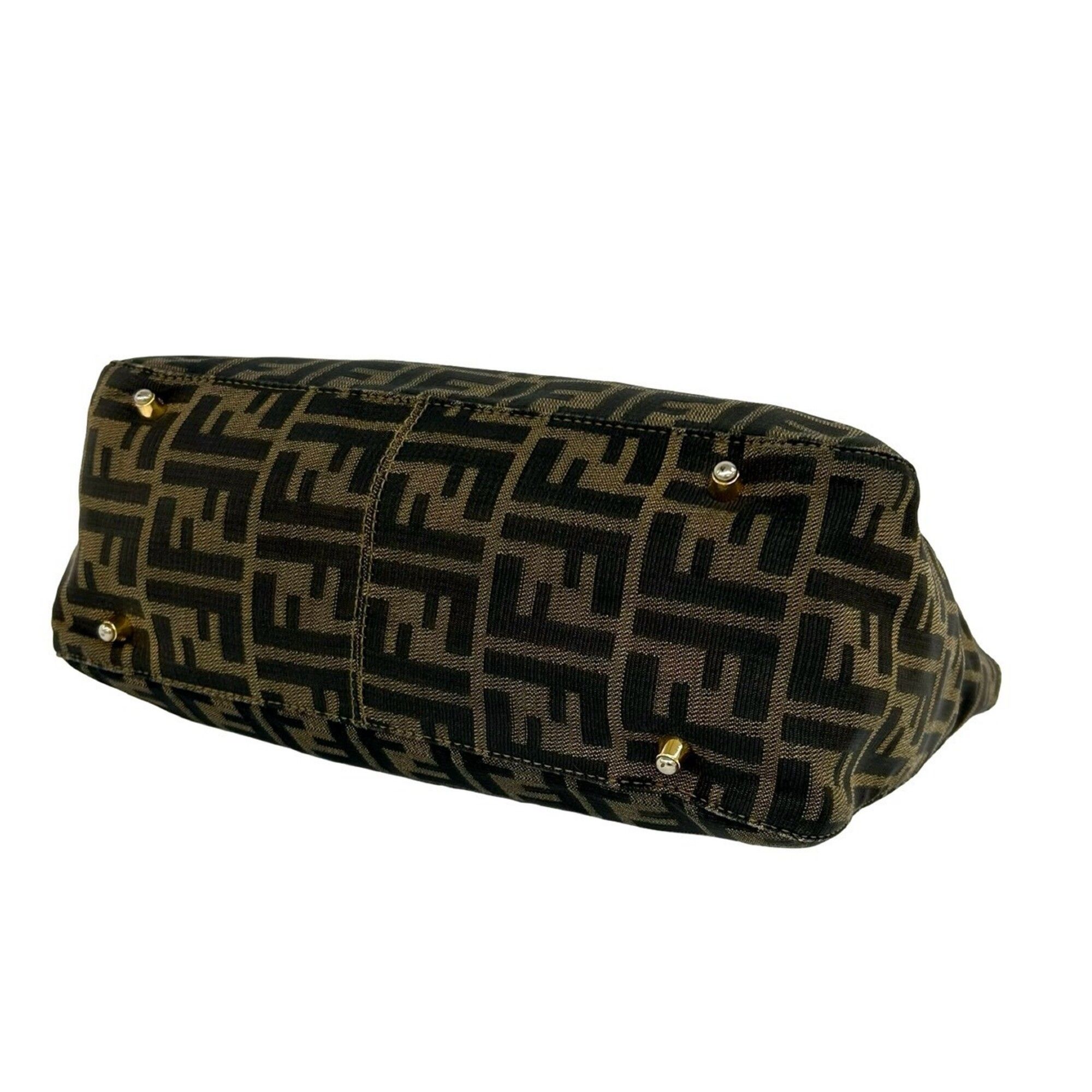 Canvas Leather Handbag Tote Bag (Pre-Owned) - Fendi - Modalova