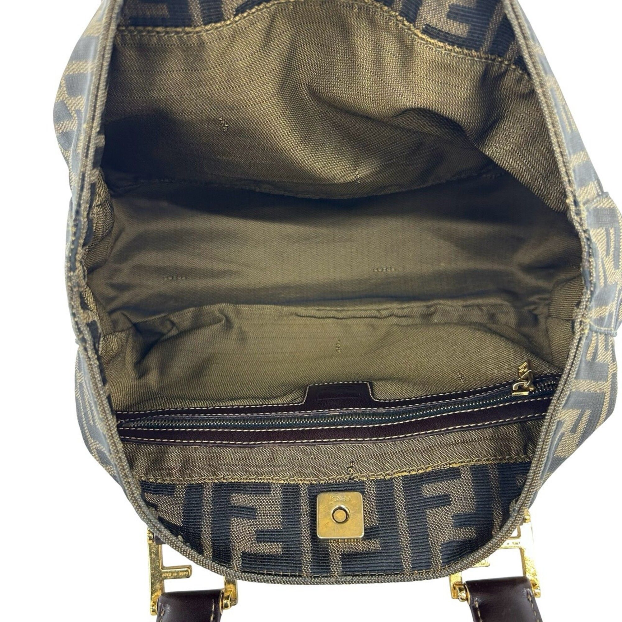 Canvas Leather Handbag Tote Bag (Pre-Owned) - Fendi - Modalova
