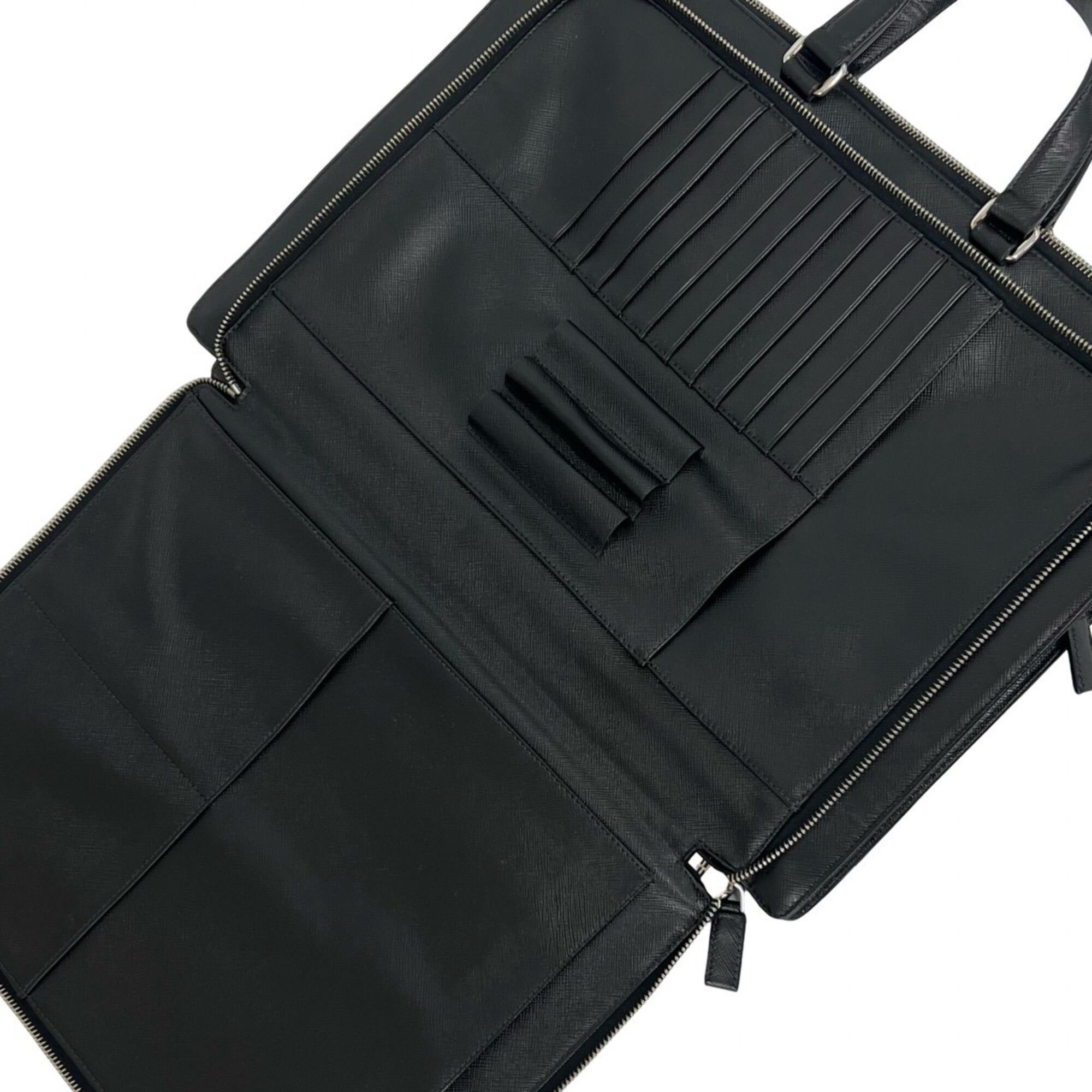 Leather Briefcase (Pre-Owned) - Prada - Modalova