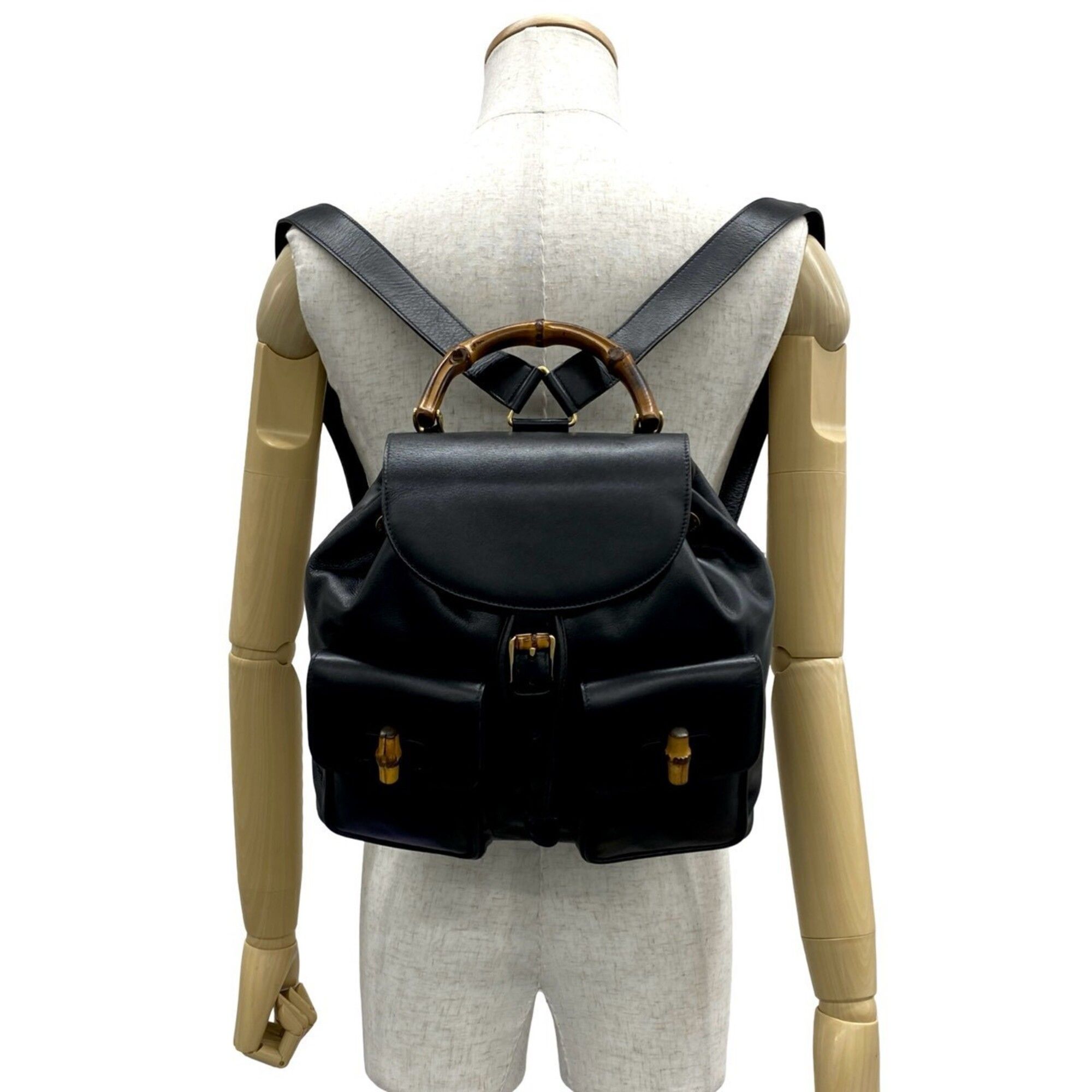 Leather Backpack (Pre-Owned) - Gucci - Modalova