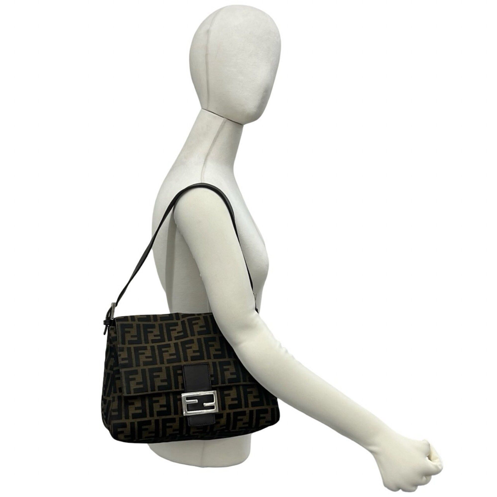 Canvas Leather Shoulder Bag (Pre-Owned) - Fendi - Modalova