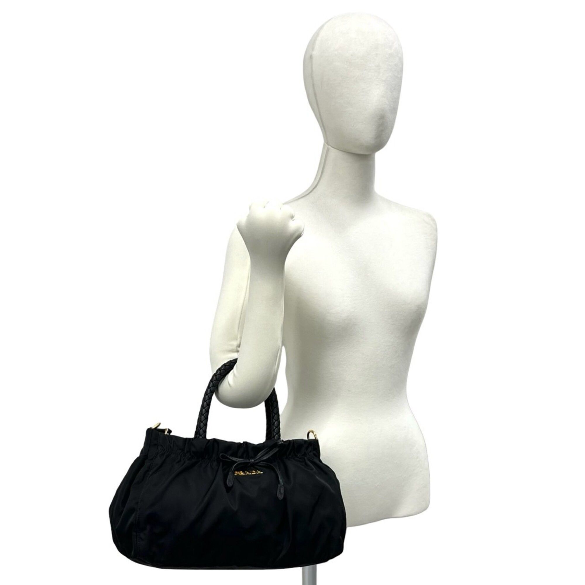 Nylon Leather Handbag (Pre-Owned) - Prada - Modalova