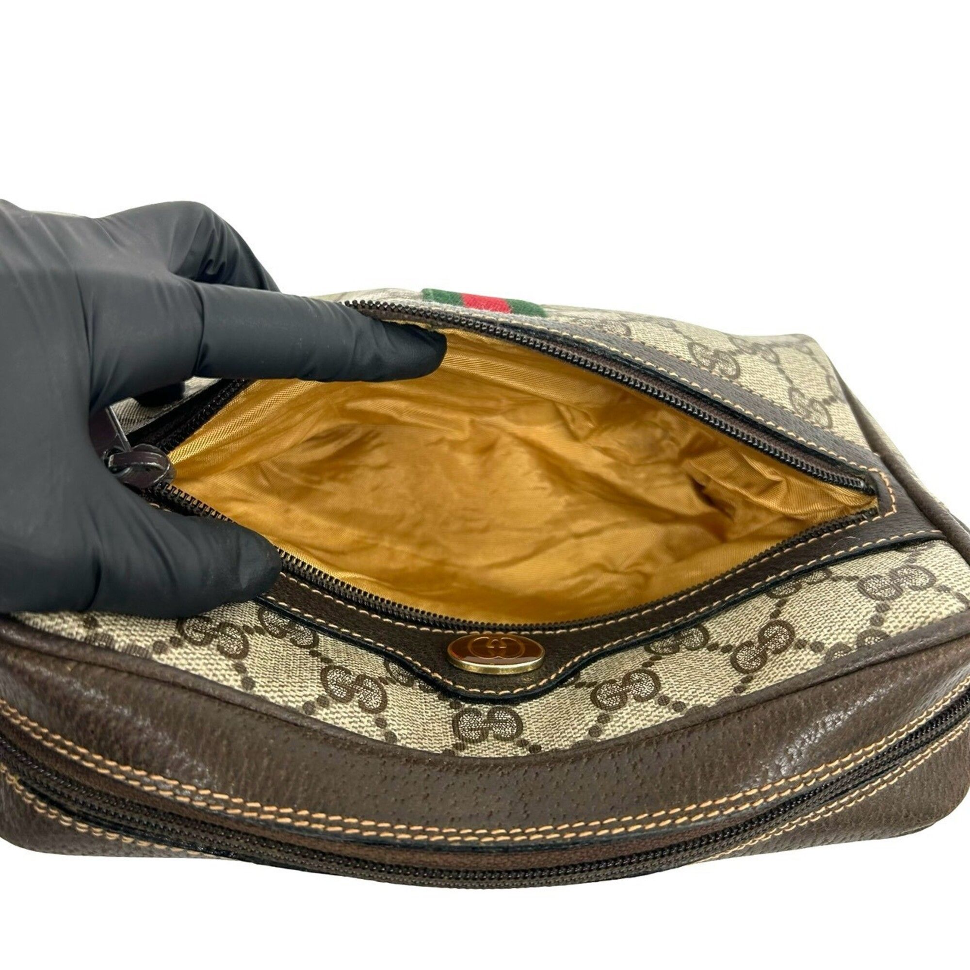 Pvc Leather Pochette Shoulder Bag (Pre-Owned) - Gucci - Modalova