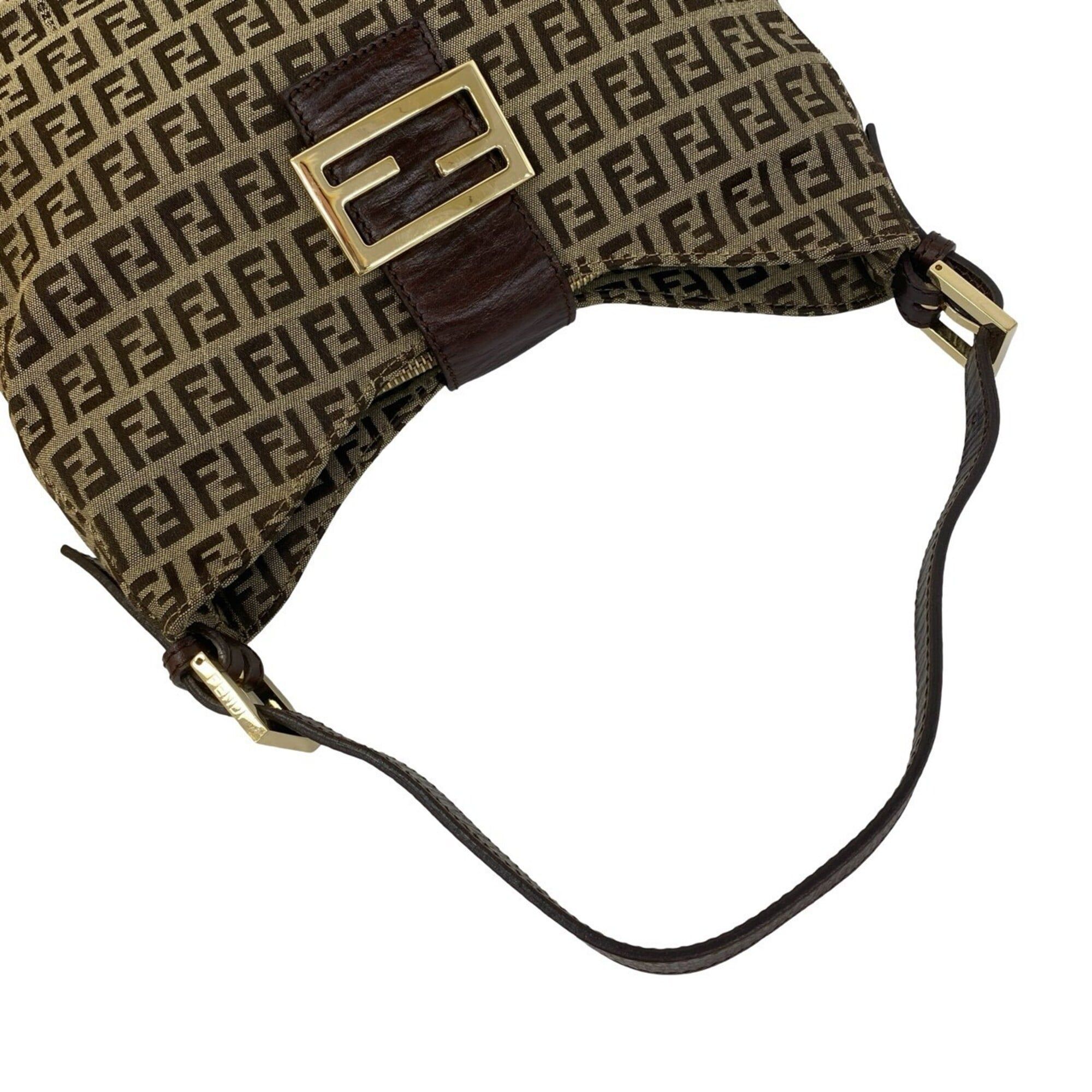 Canvas Leather Shoulder Bag (Pre-Owned) - Fendi - Modalova