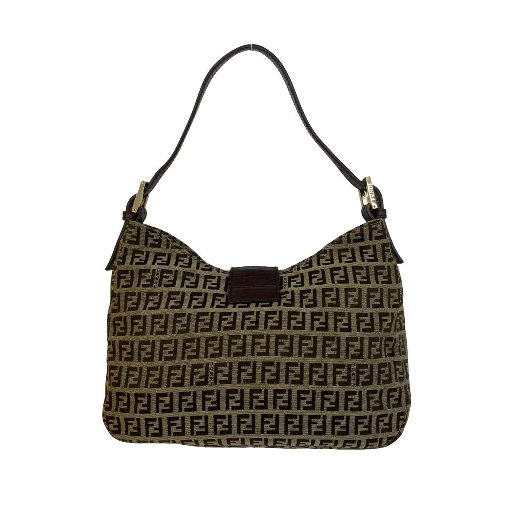 Canvas Leather Shoulder Bag (Pre-Owned) - Fendi - Modalova