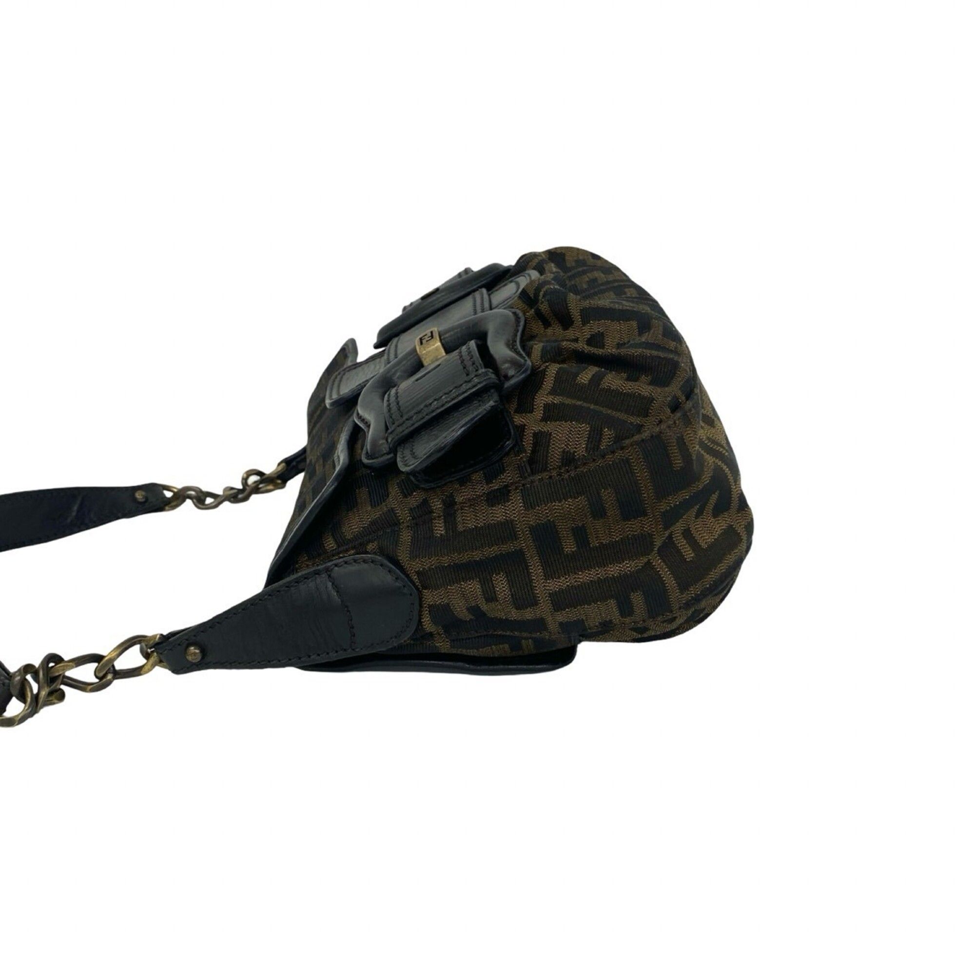 Canvas Leather Shoulder Bag (Pre-Owned) - Fendi - Modalova