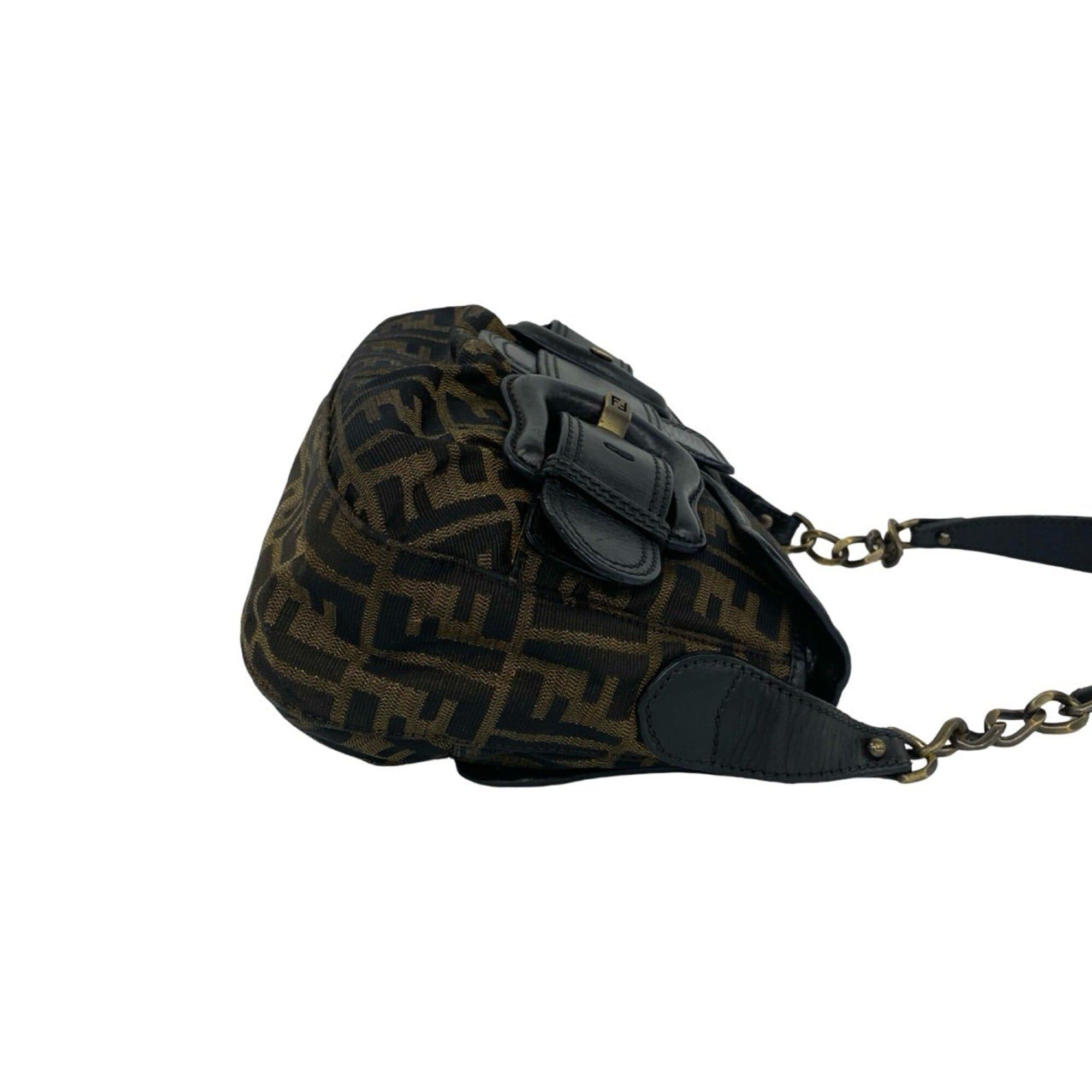 Canvas Leather Shoulder Bag (Pre-Owned) - Fendi - Modalova