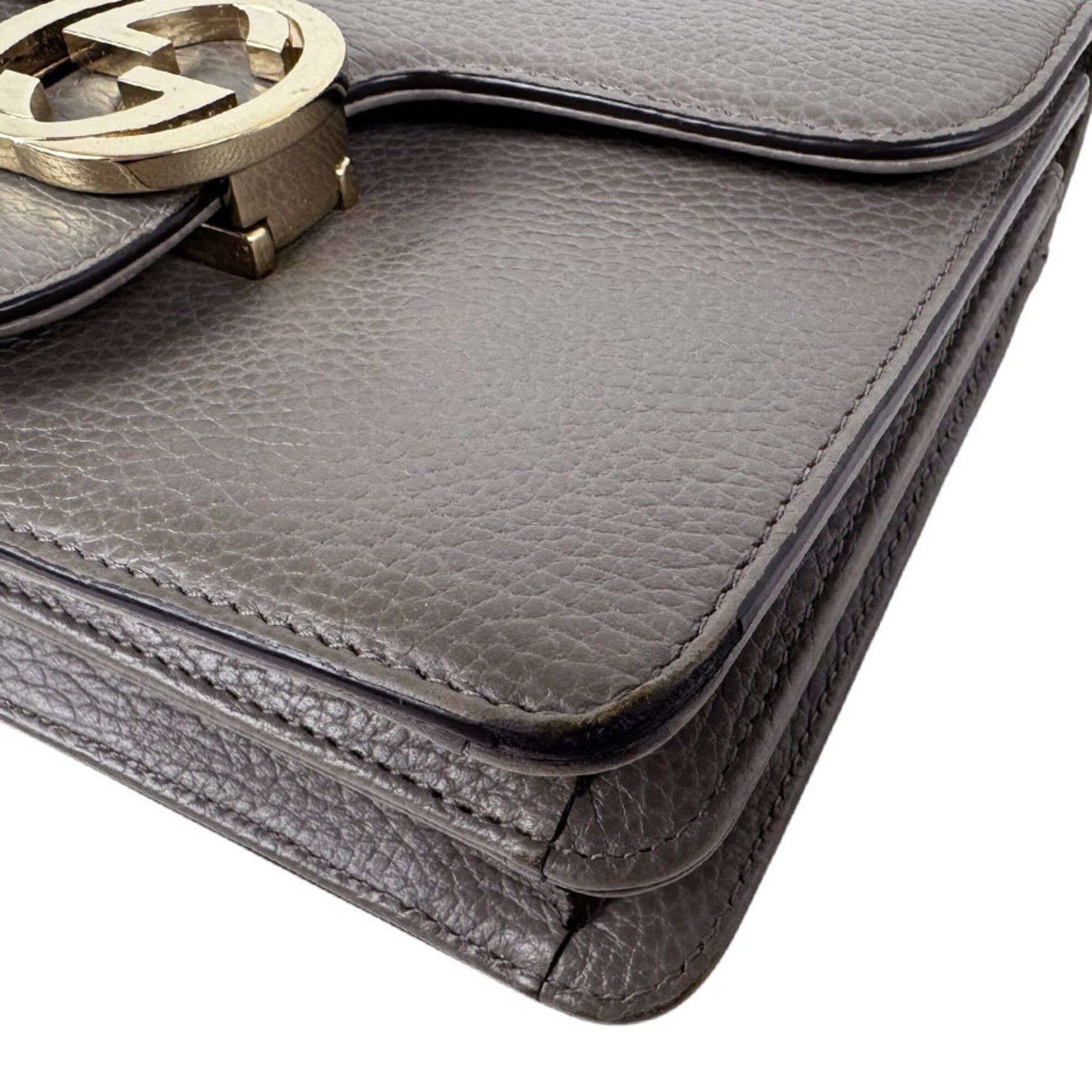 Leather Shoulder Bag (Pre-Owned) - Gucci - Modalova