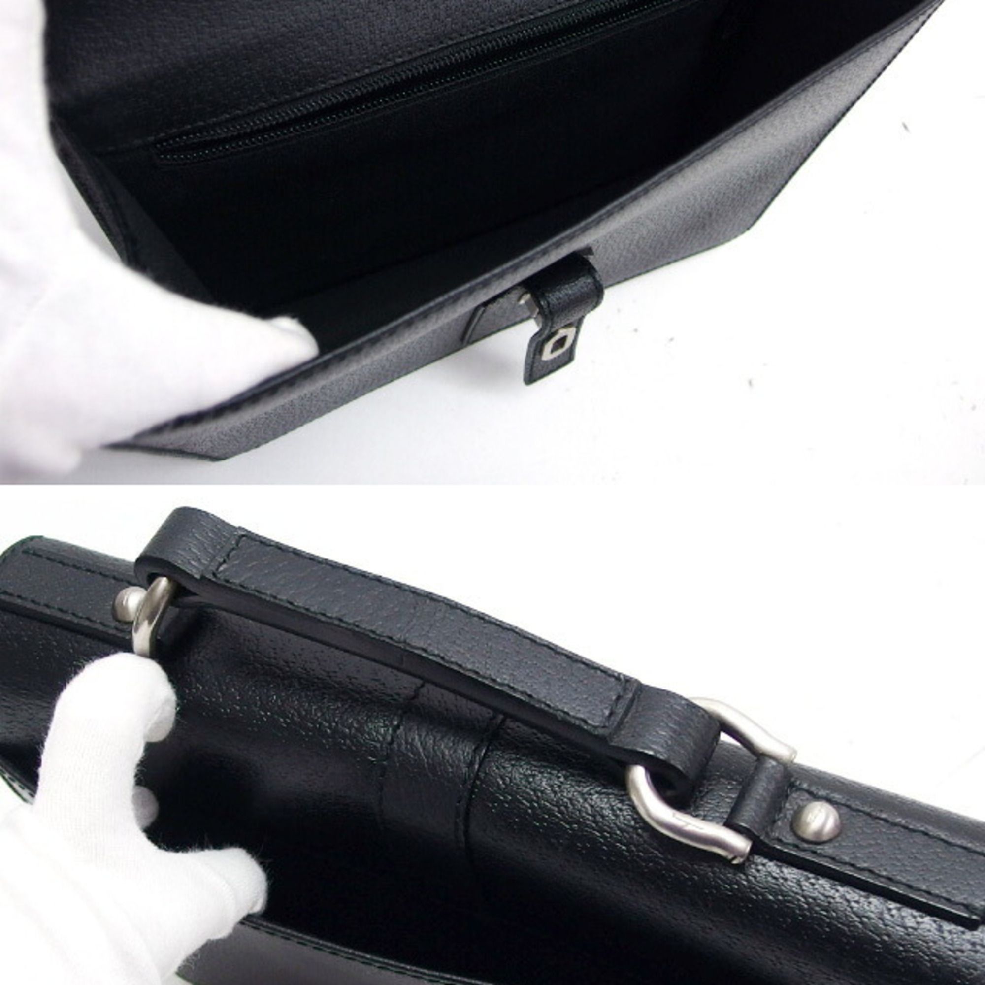 Gancini Leather Briefcase (Pre-Owned) - Salvatore Ferragamo - Modalova