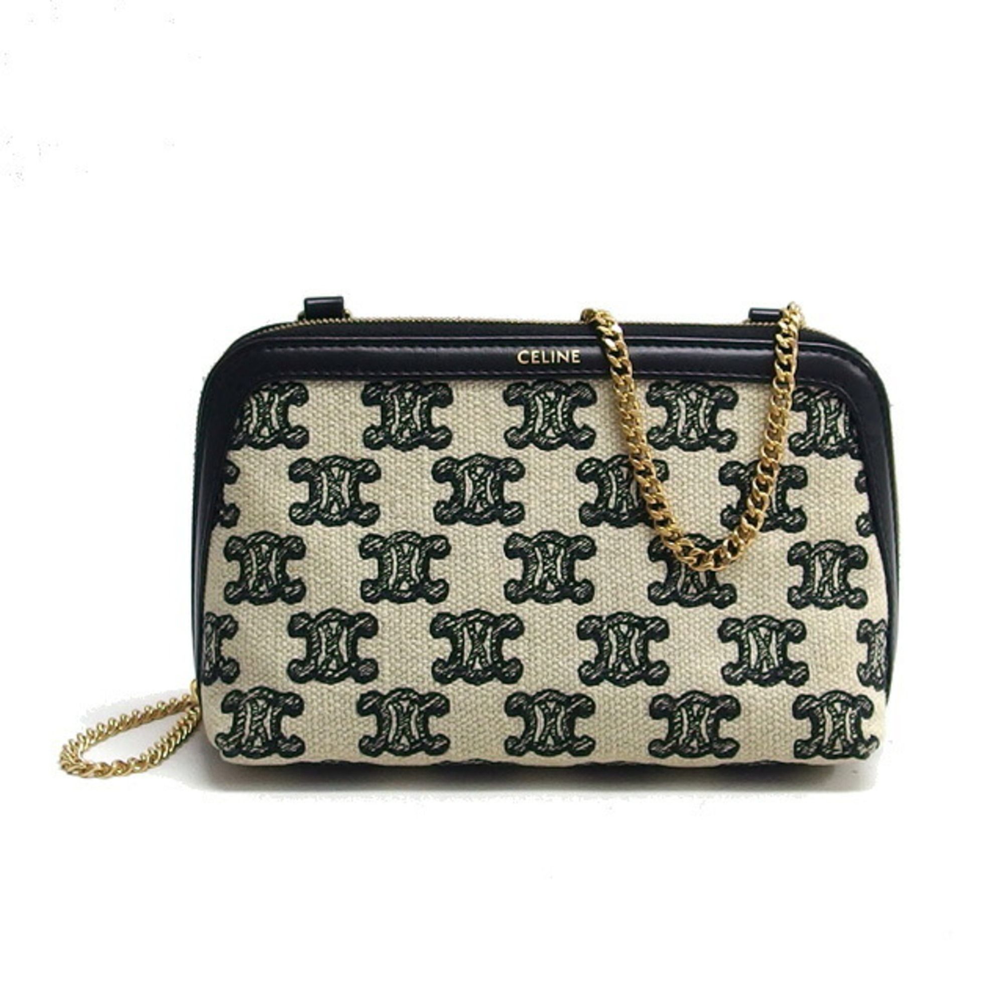 Canvas Leather Shoulder Bag (Pre-Owned) - Celine - Modalova