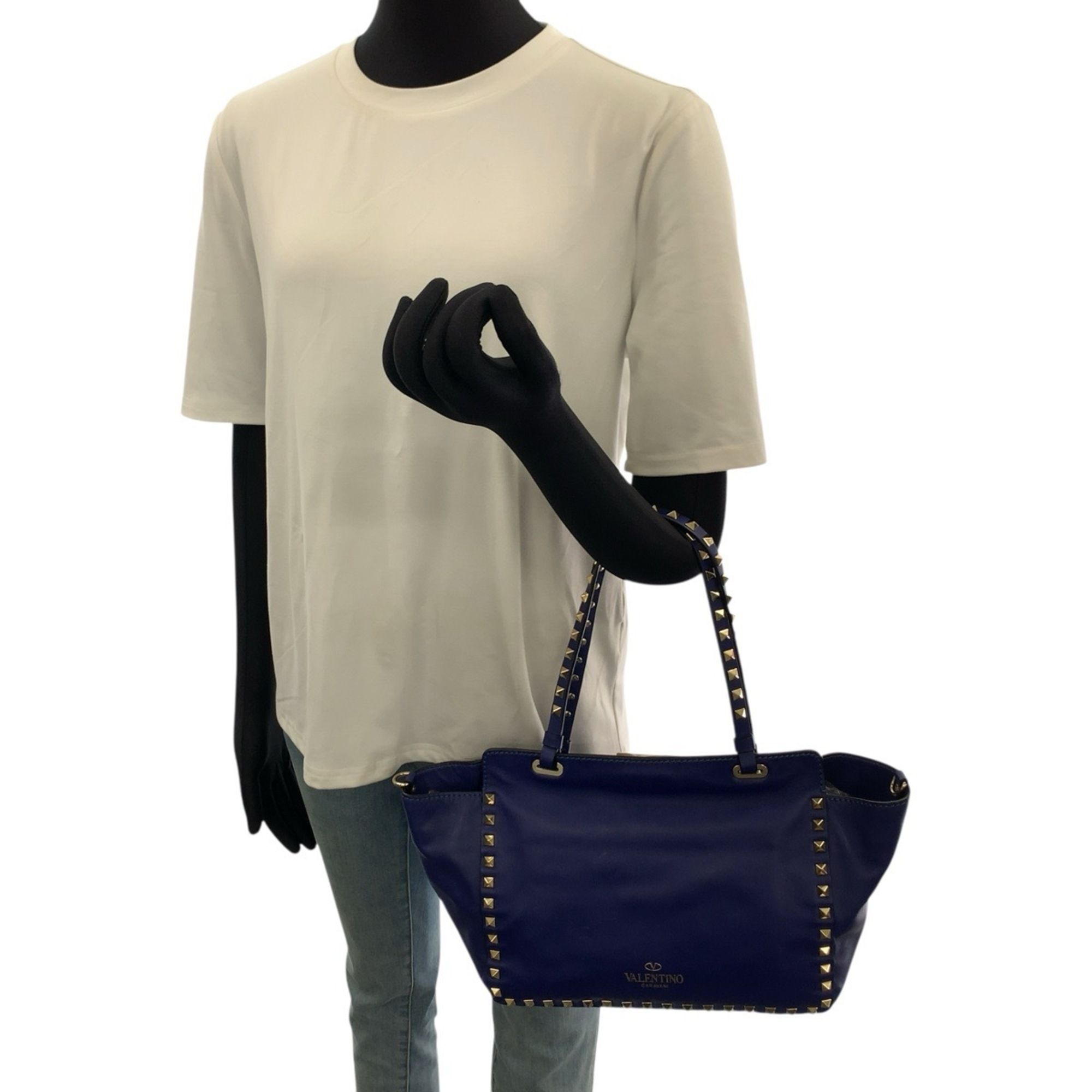 Leather Shoulder Bag Tote Bag (Pre-Owned) - Valentino - Modalova