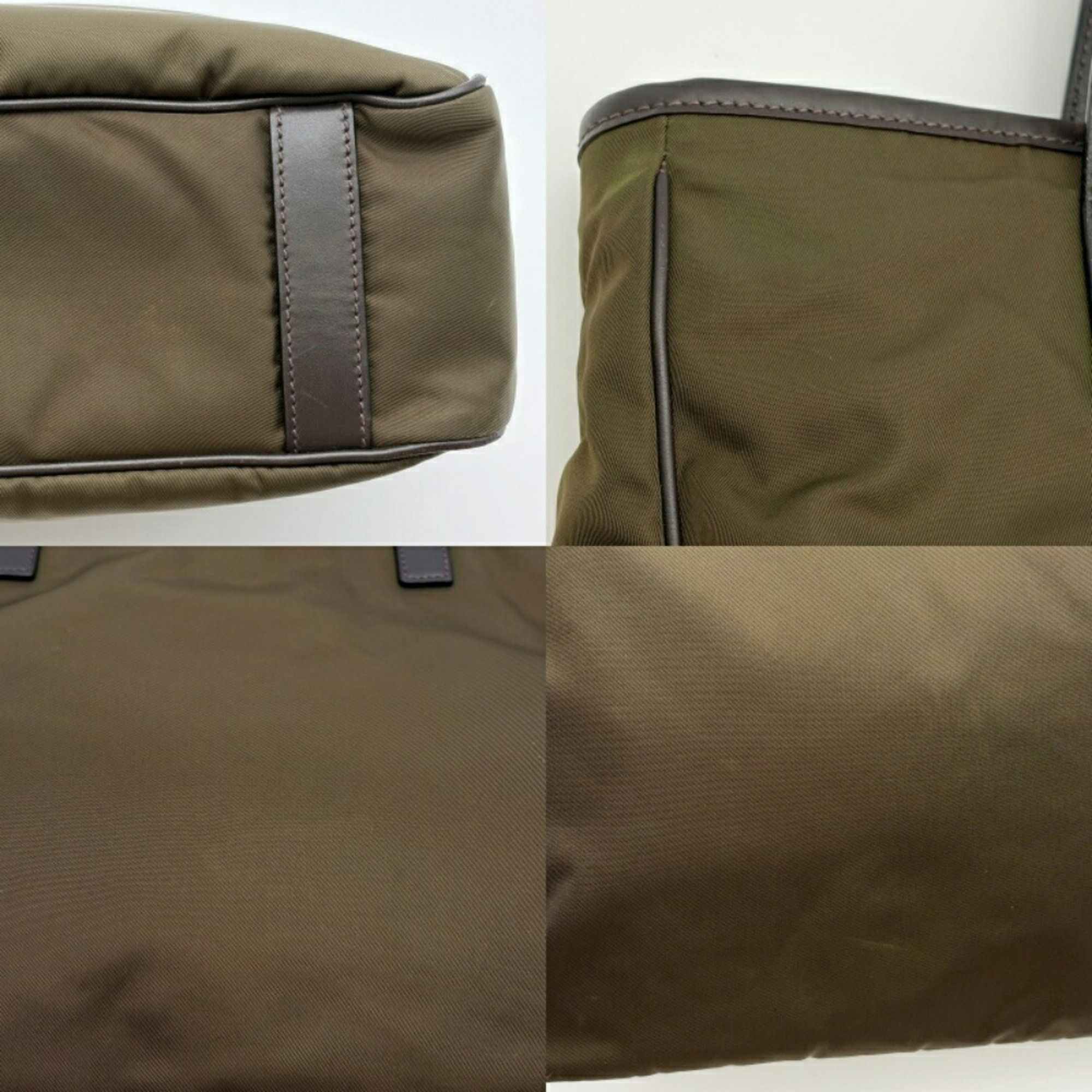Nylon Leather Shoulder Bag Tote Bag (Pre-Owned) - Prada - Modalova