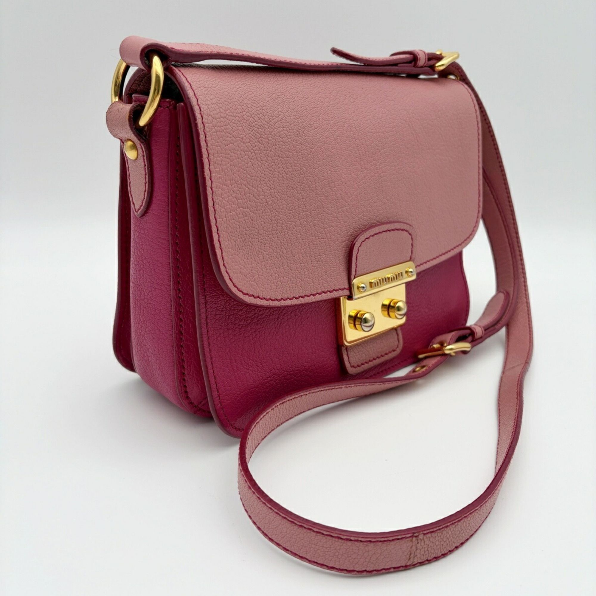 Leather Shoulder Bag (Pre-Owned) - Miu Miu - Modalova