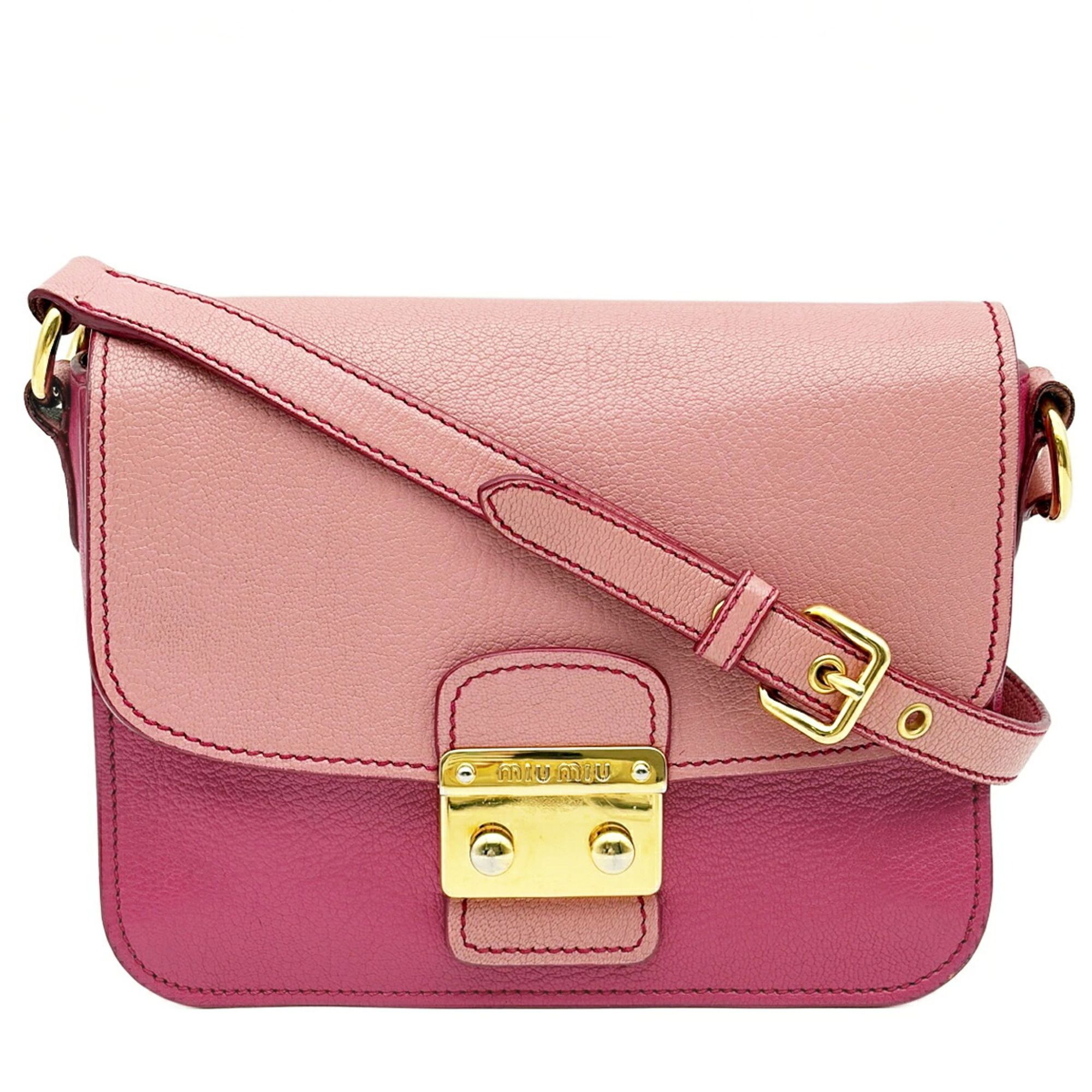 Leather Shoulder Bag (Pre-Owned) - Miu Miu - Modalova