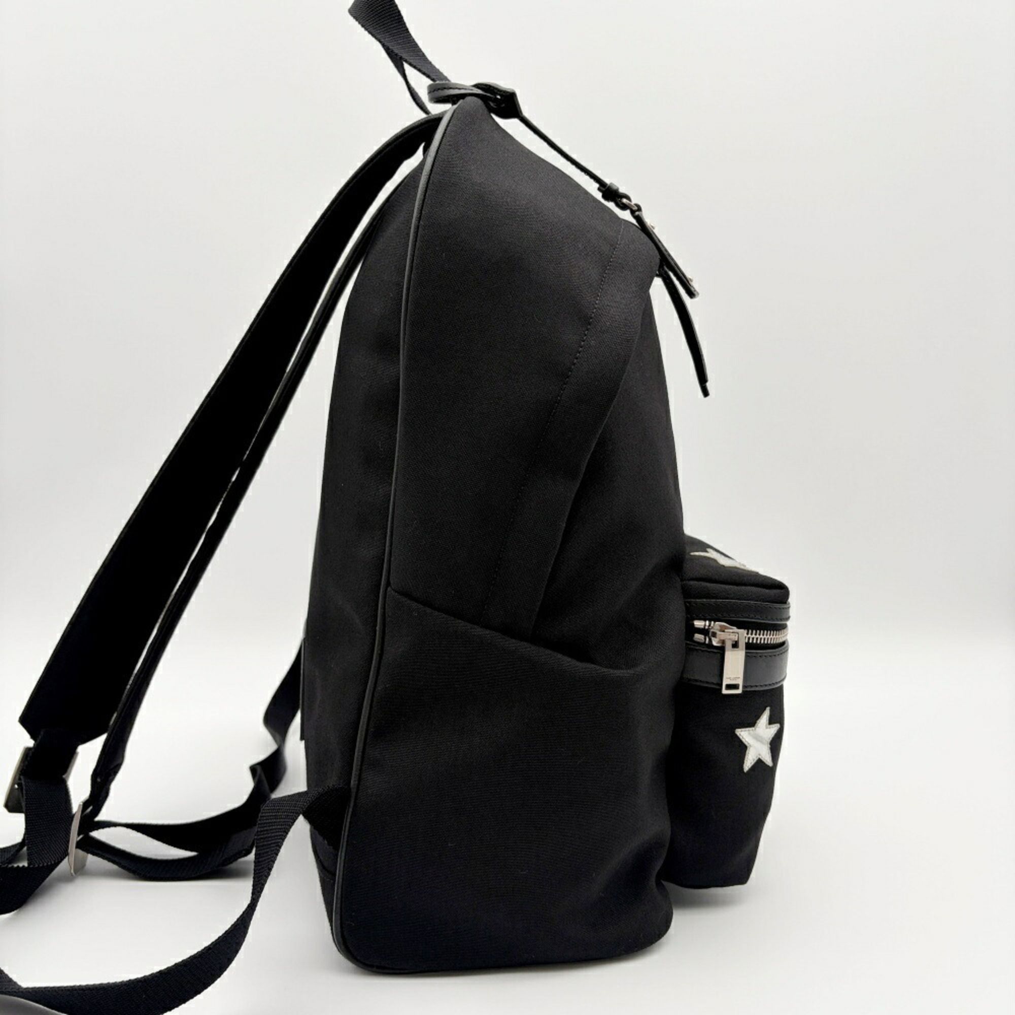 Canvas Leather Backpack (Pre-Owned) - Saint Laurent - Modalova