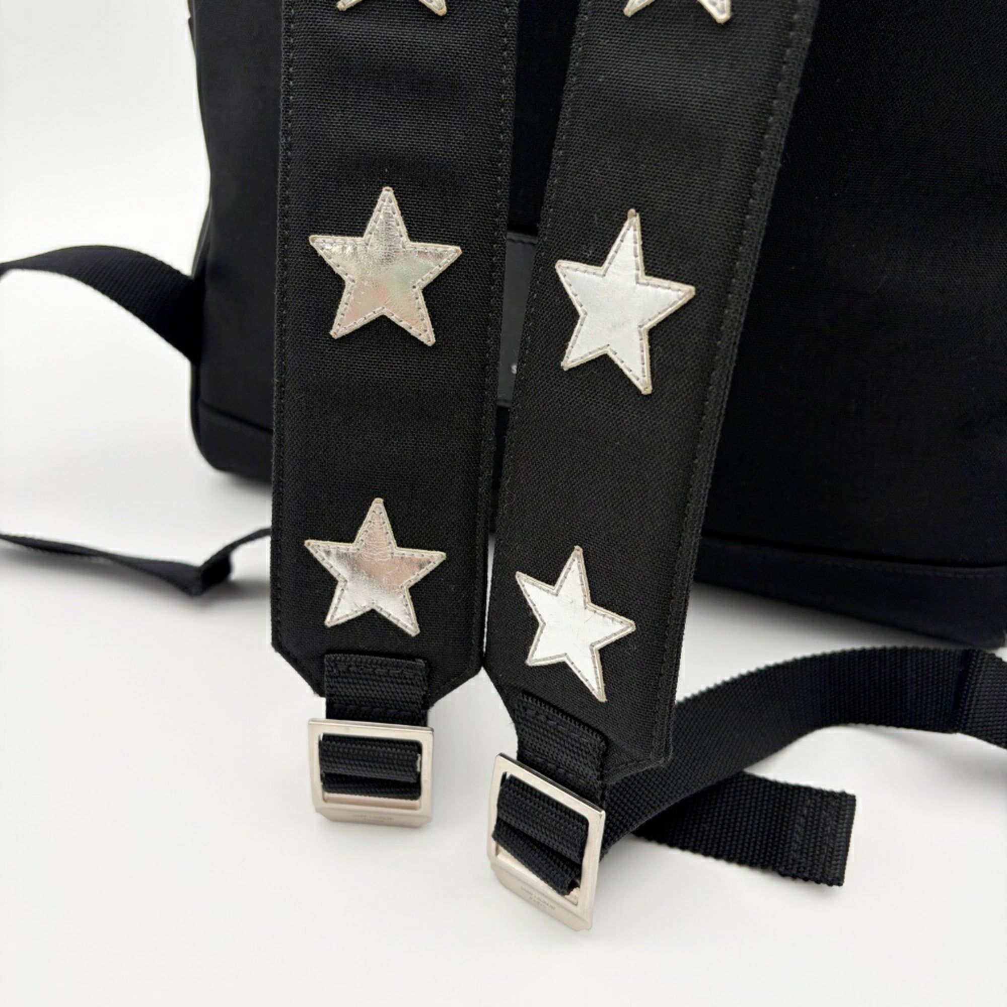 Canvas Leather Backpack (Pre-Owned) - Saint Laurent - Modalova