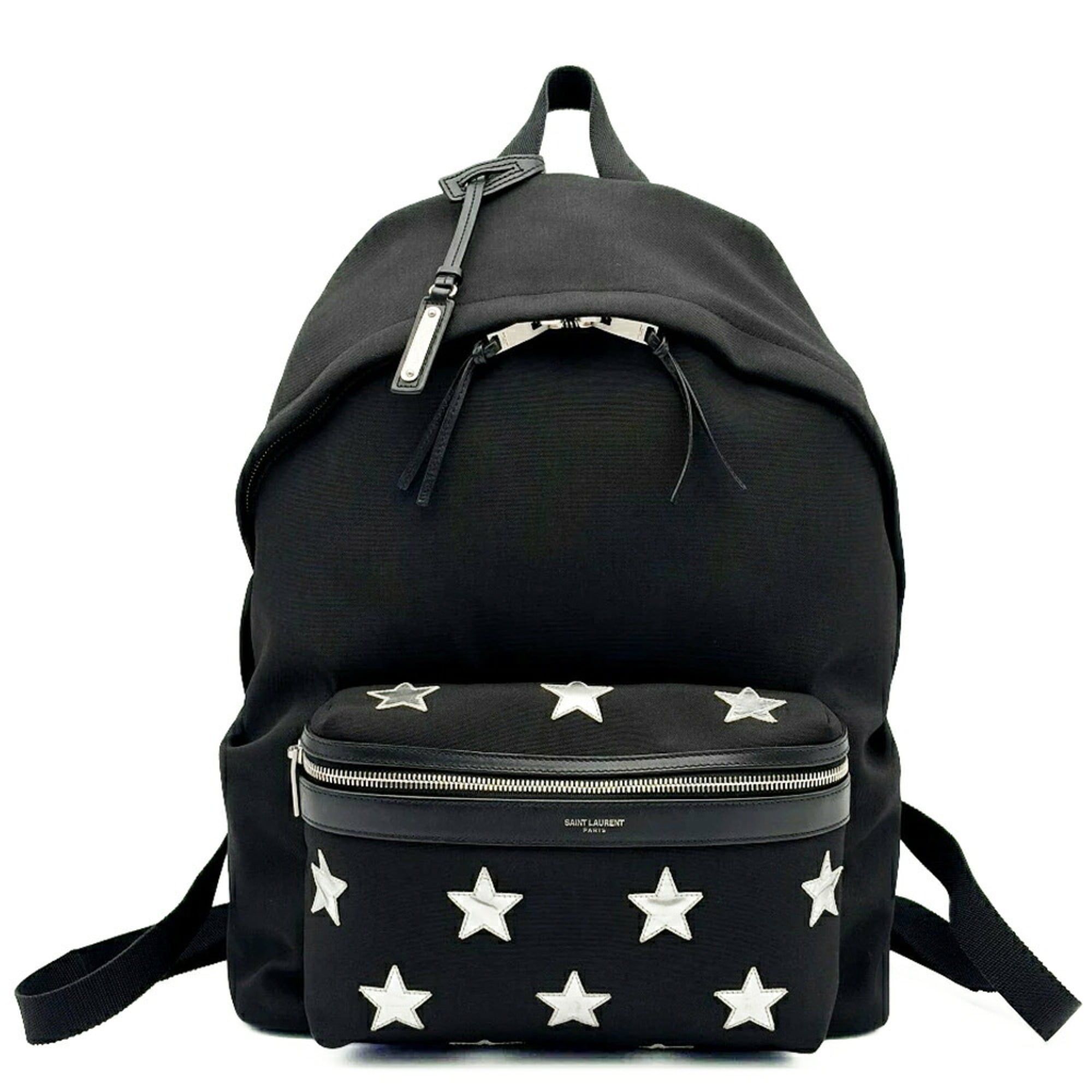 Canvas Leather Backpack (Pre-Owned) - Saint Laurent - Modalova