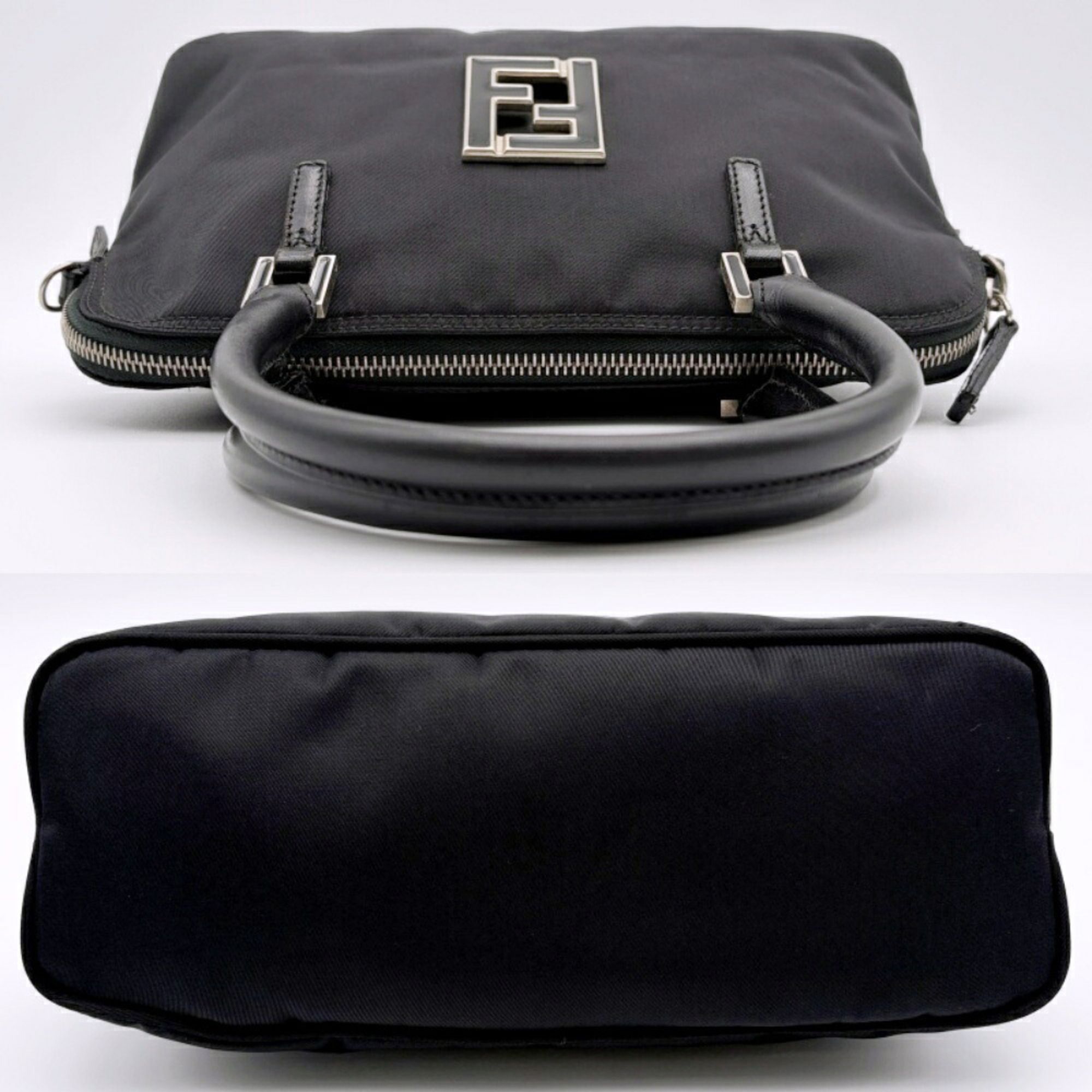 Nylon Leather Tote Bag (Pre-Owned) - Fendi - Modalova
