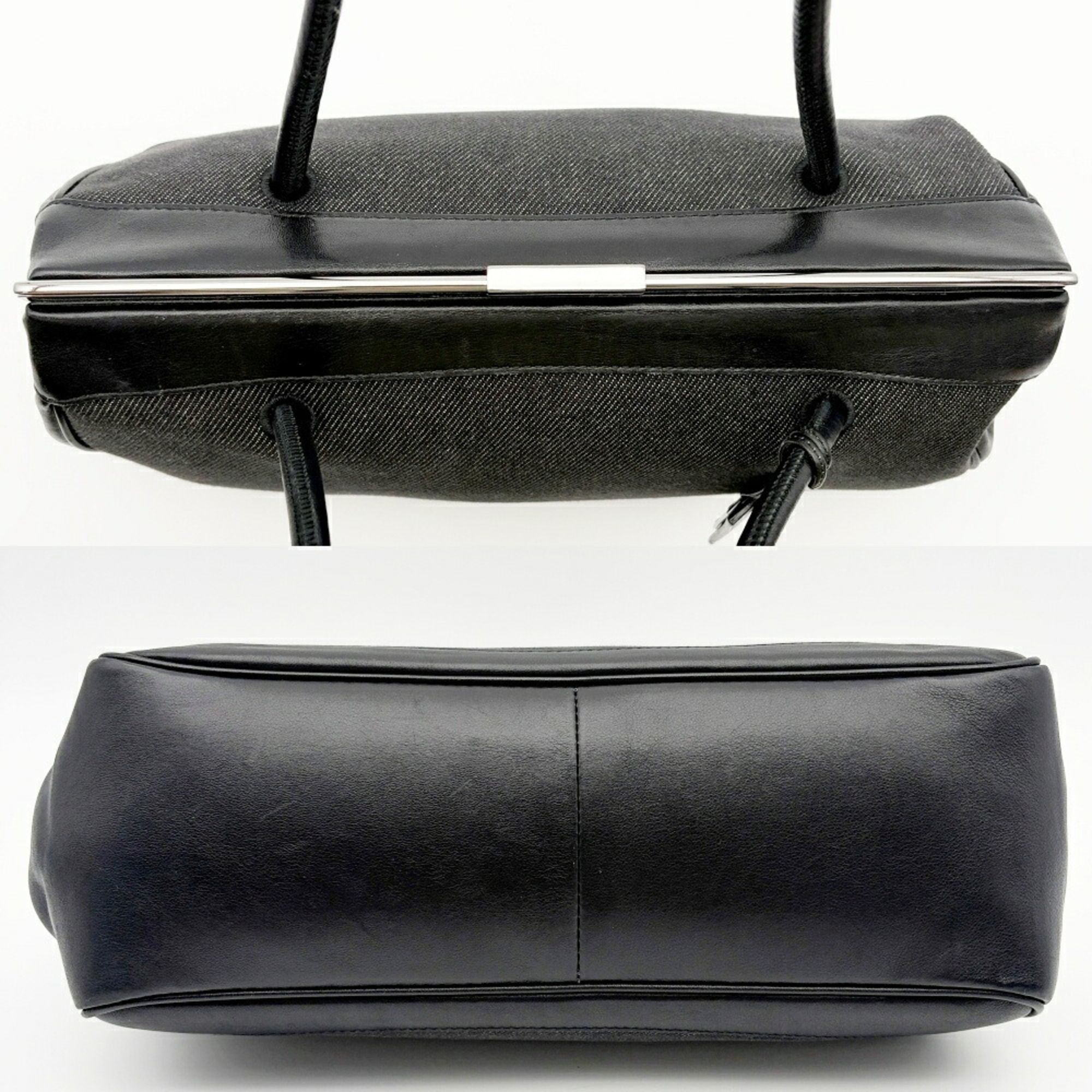 Denim Leather Handbag (Pre-Owned) - Gucci - Modalova