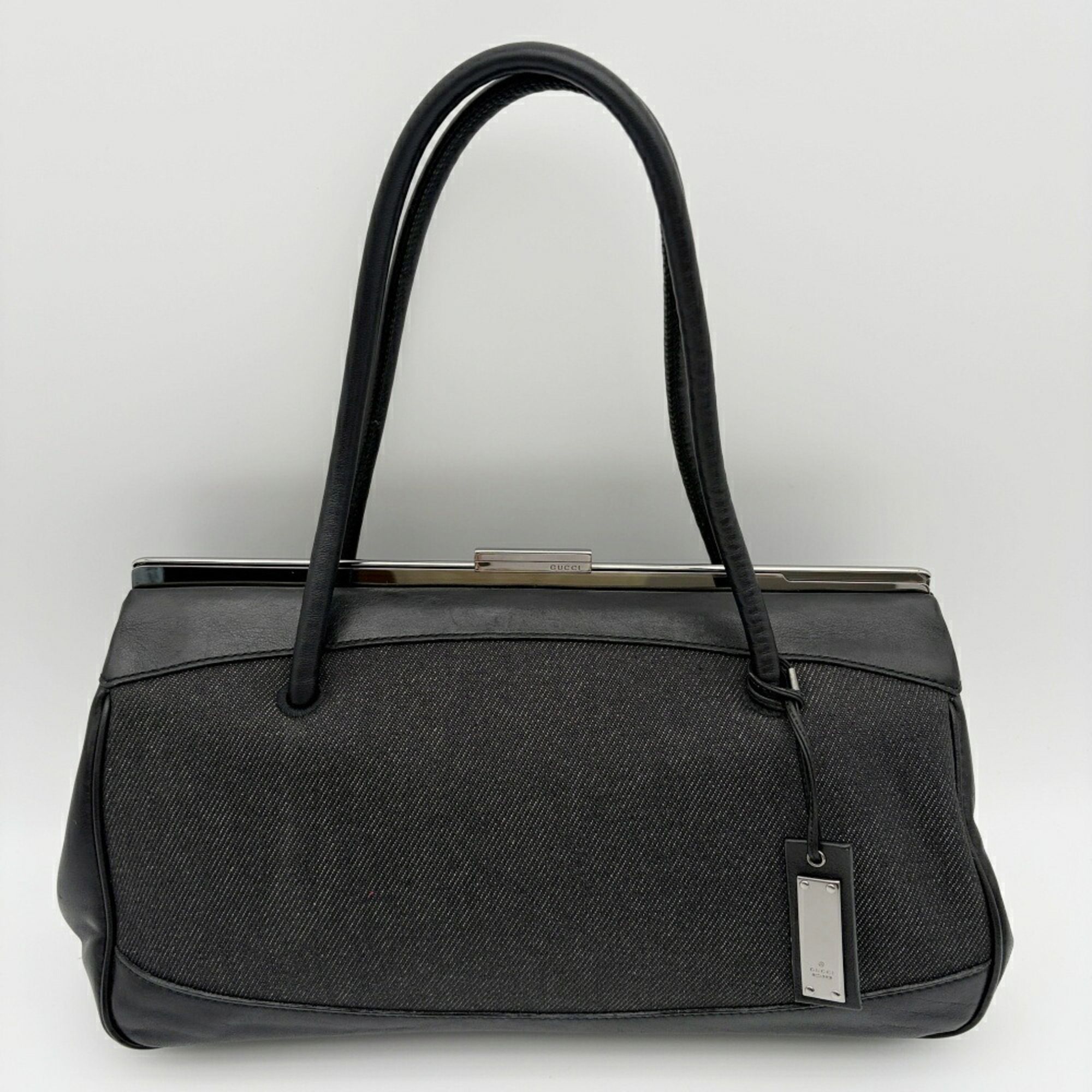 Denim Leather Handbag (Pre-Owned) - Gucci - Modalova