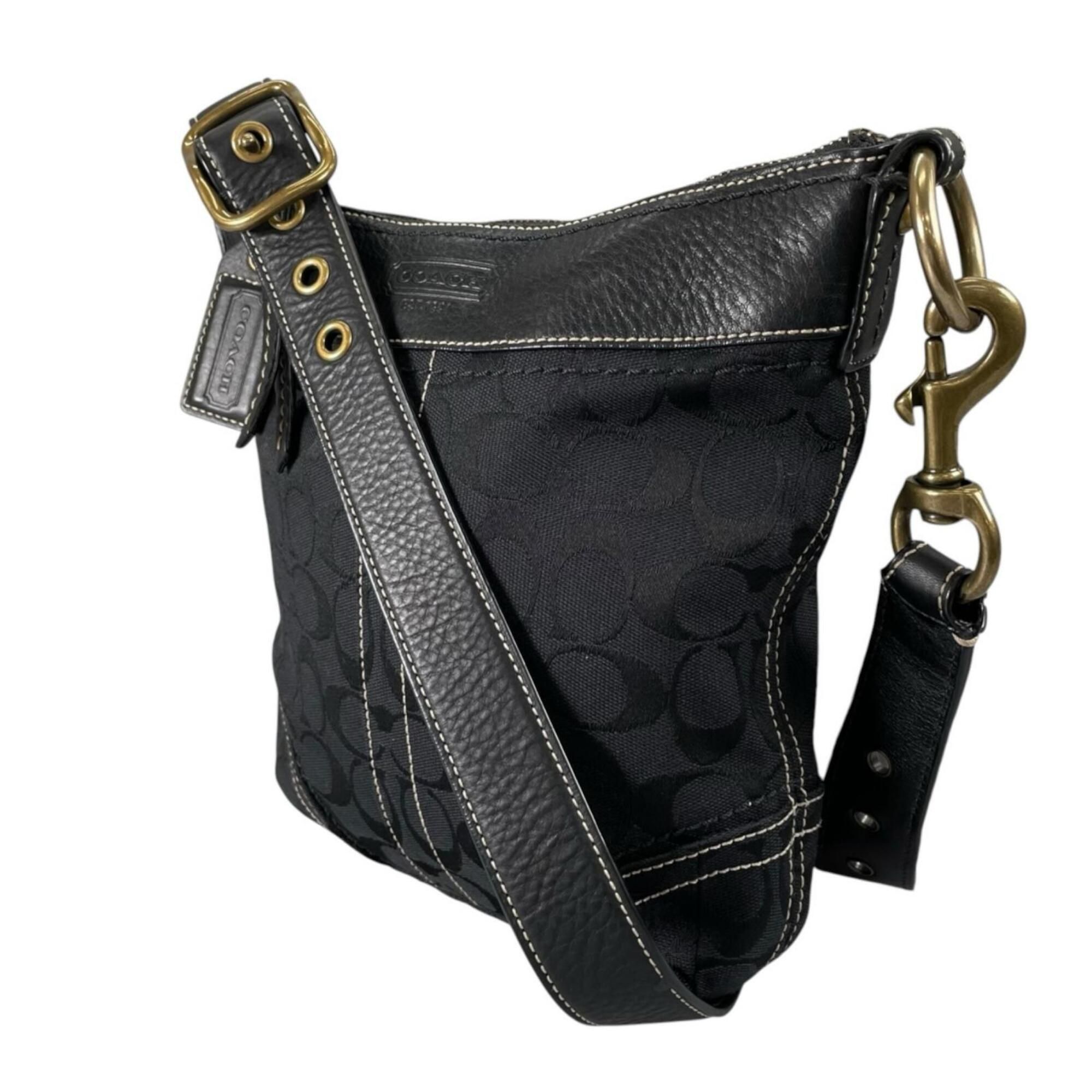 Canvas Leather Shoulder Bag (Pre-Owned) - Coach - Modalova