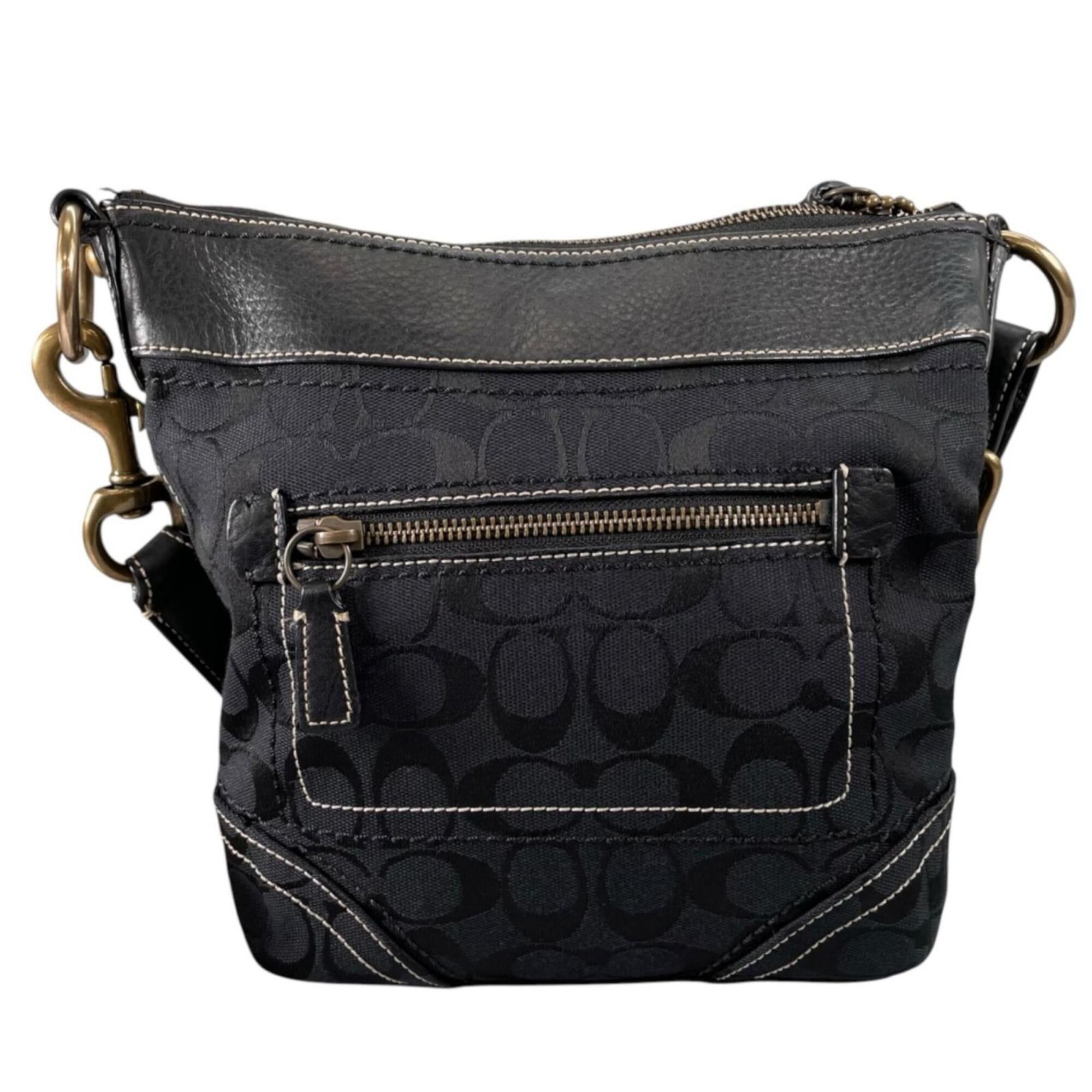 Canvas Leather Shoulder Bag (Pre-Owned) - Coach - Modalova