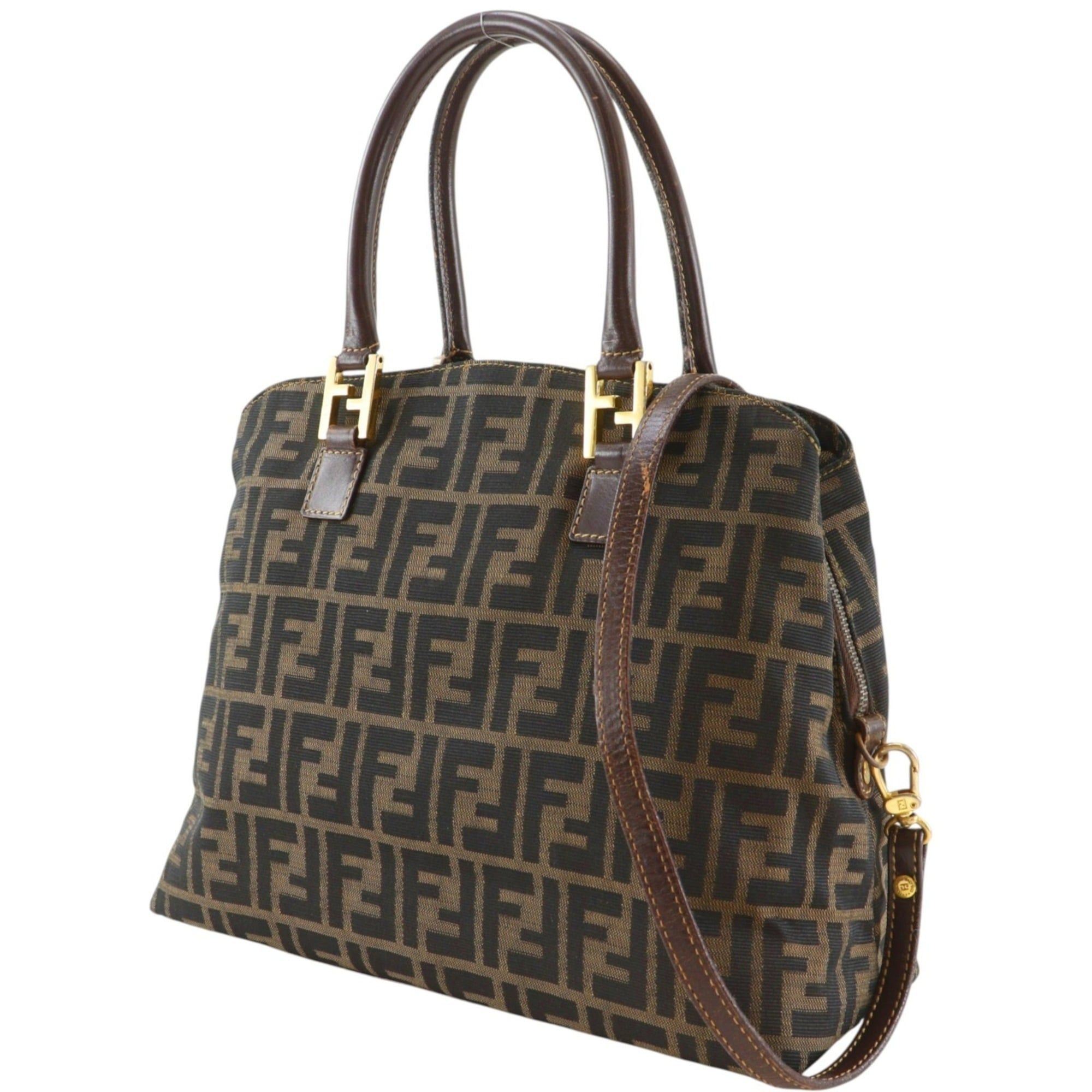 Canvas Leather Handbag (Pre-Owned) - Fendi - Modalova