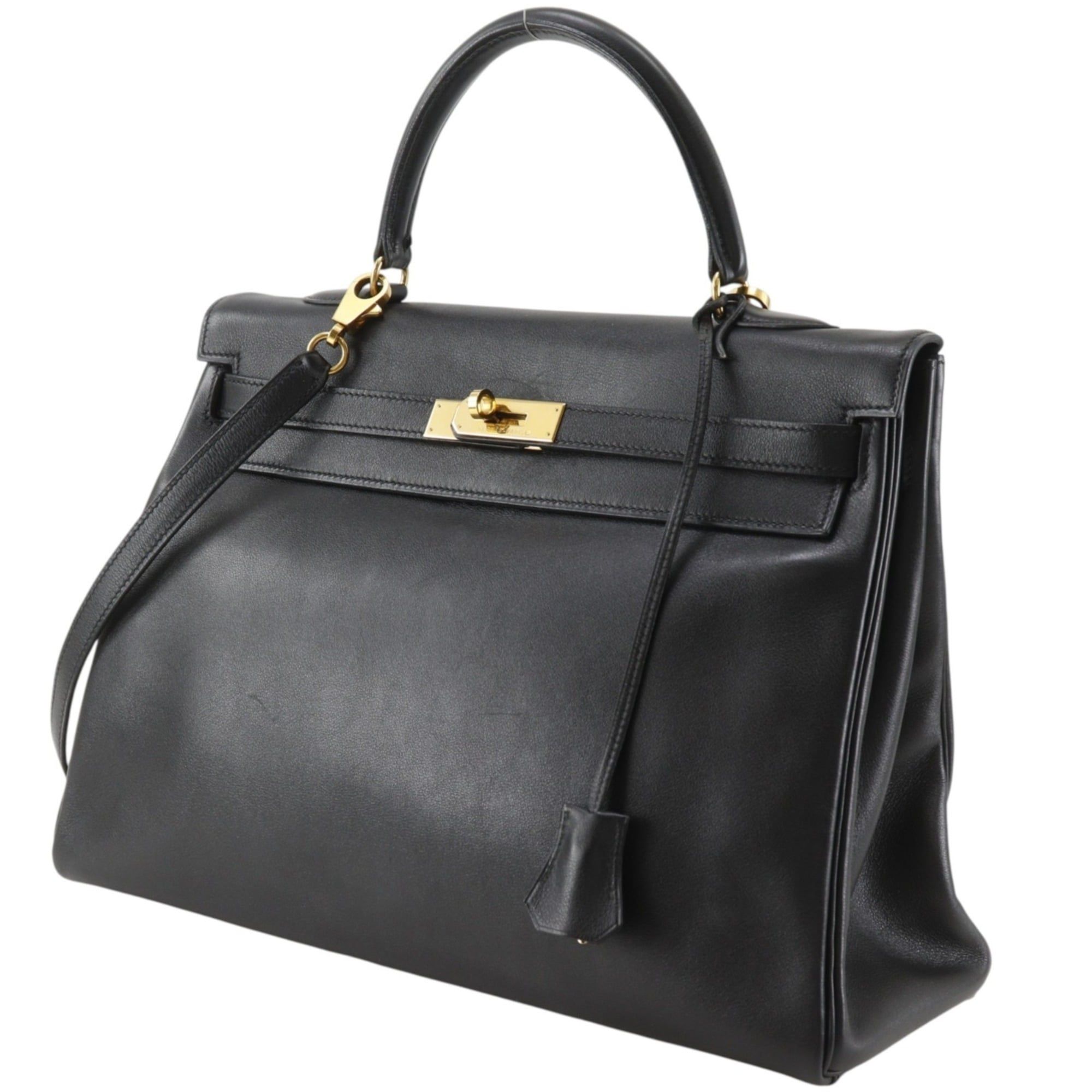 Box Calf Leather Handbag (Pre-Owned) - Hermes - Modalova
