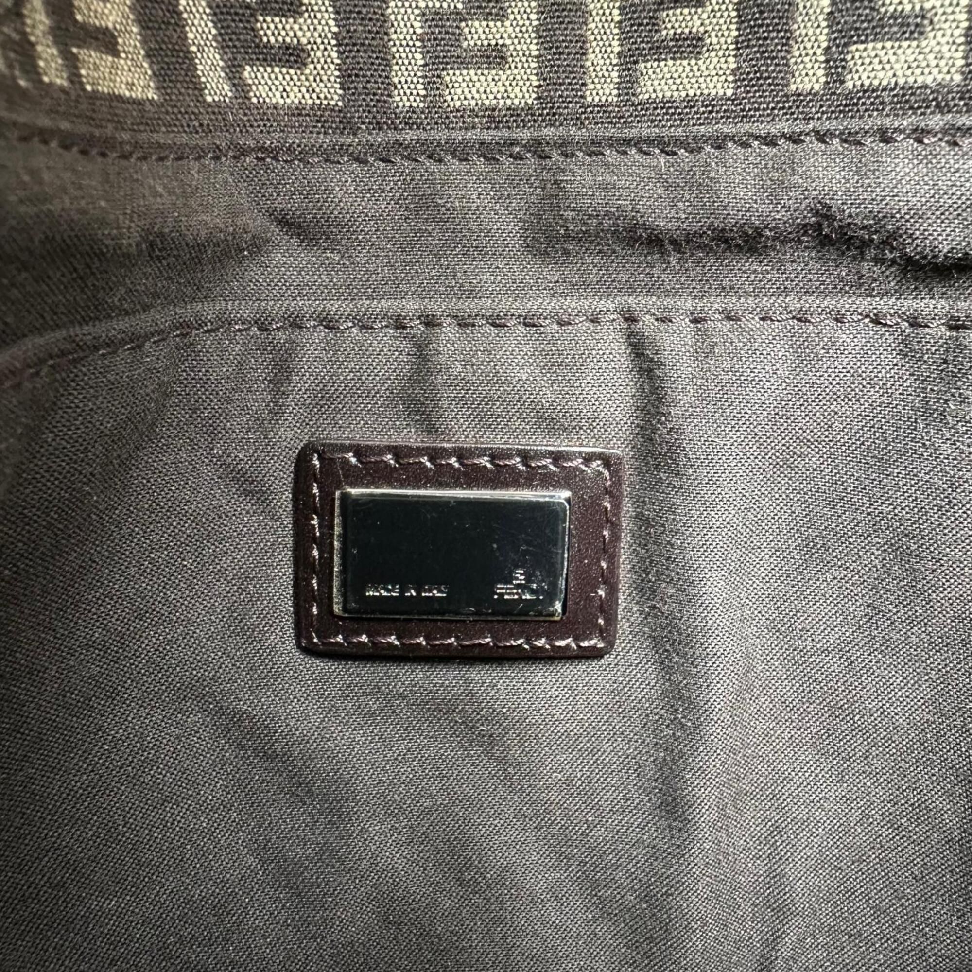 Canvas Leather Shoulder Bag (Pre-Owned) - Fendi - Modalova