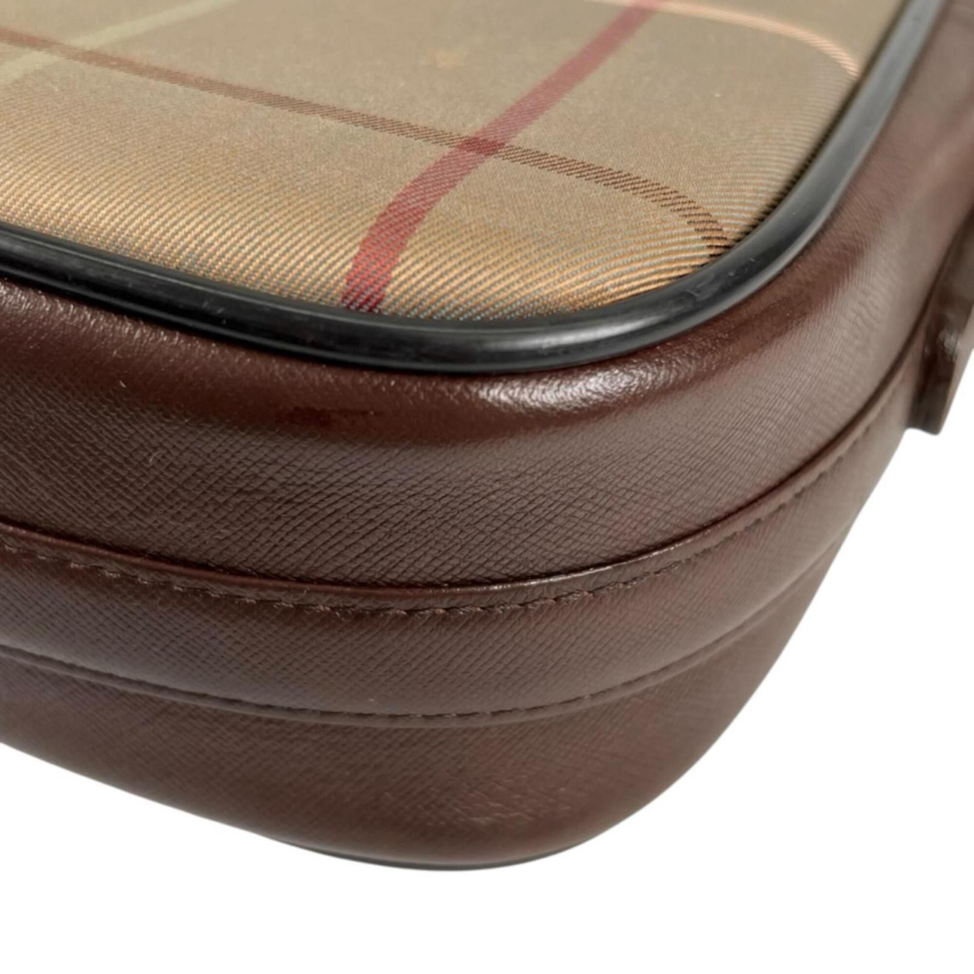 Canvas Leather Shoulder Bag (Pre-Owned) - Burberry - Modalova