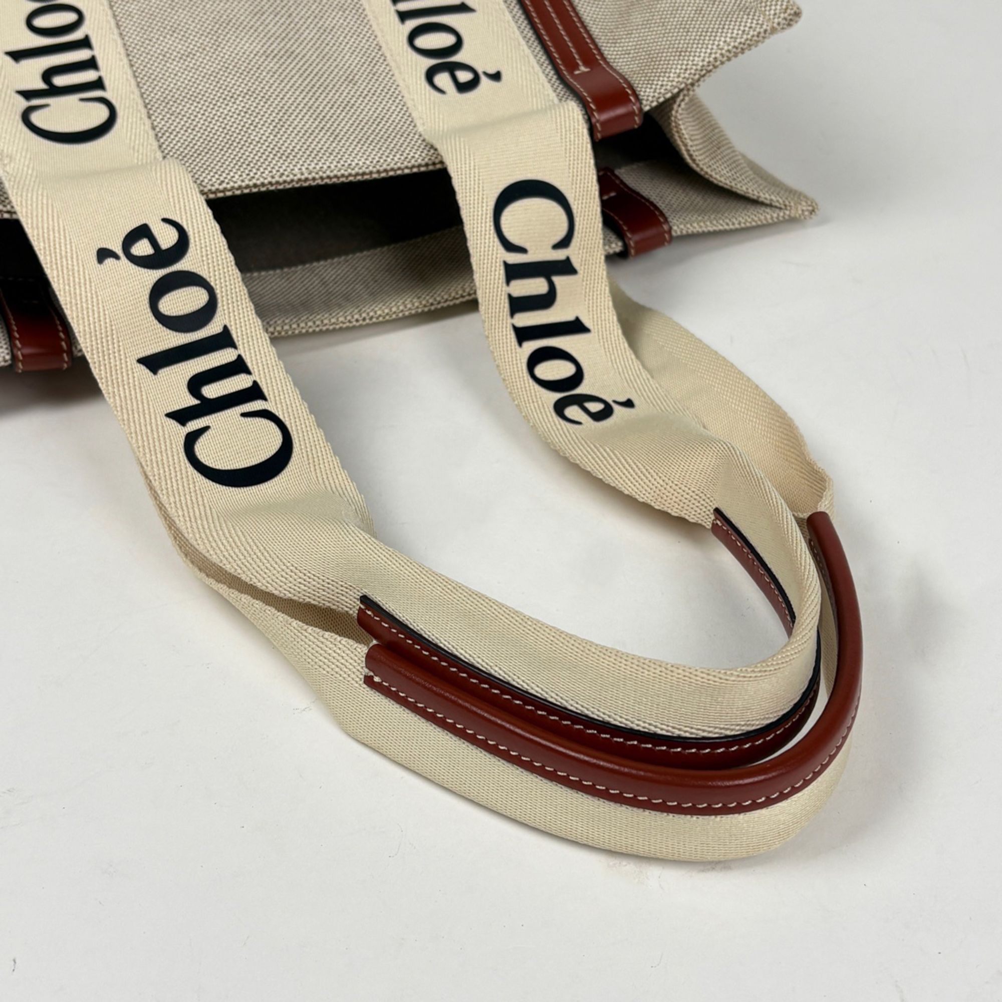 Canvas Leather Tote Bag (Pre-Owned) - Chloé - Modalova