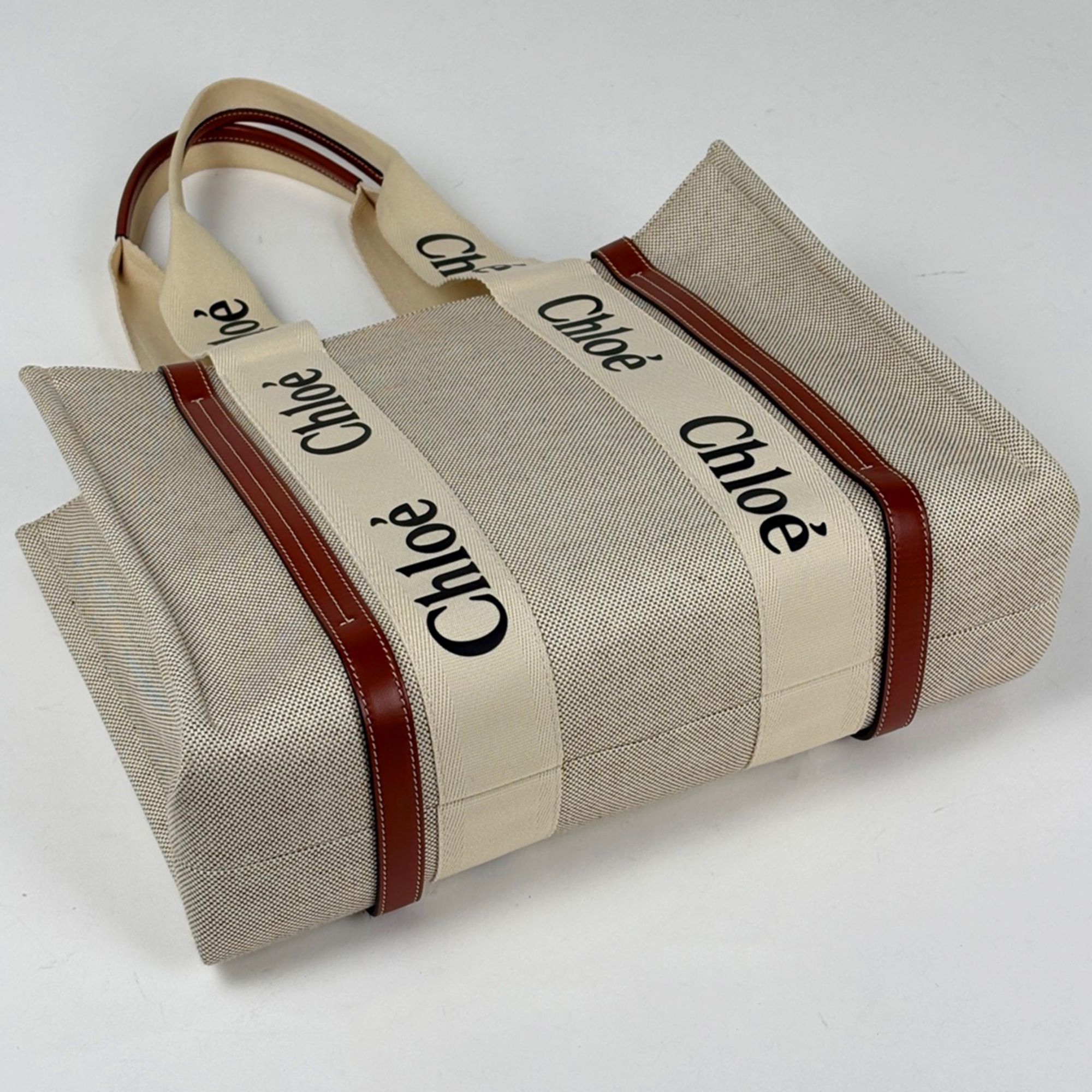 Canvas Leather Tote Bag (Pre-Owned) - Chloé - Modalova