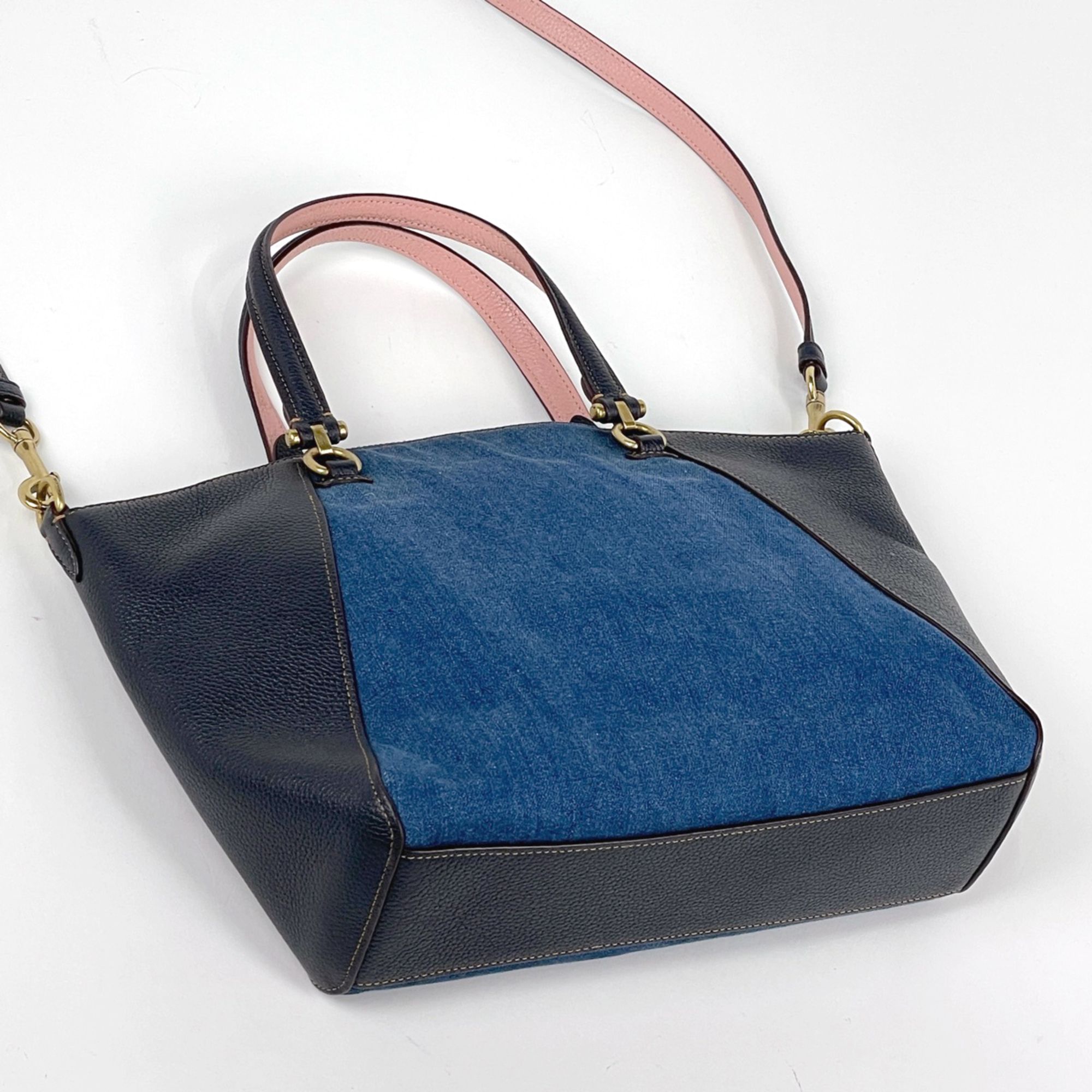 Leather Denim Handbag (Pre-Owned) - Coach - Modalova