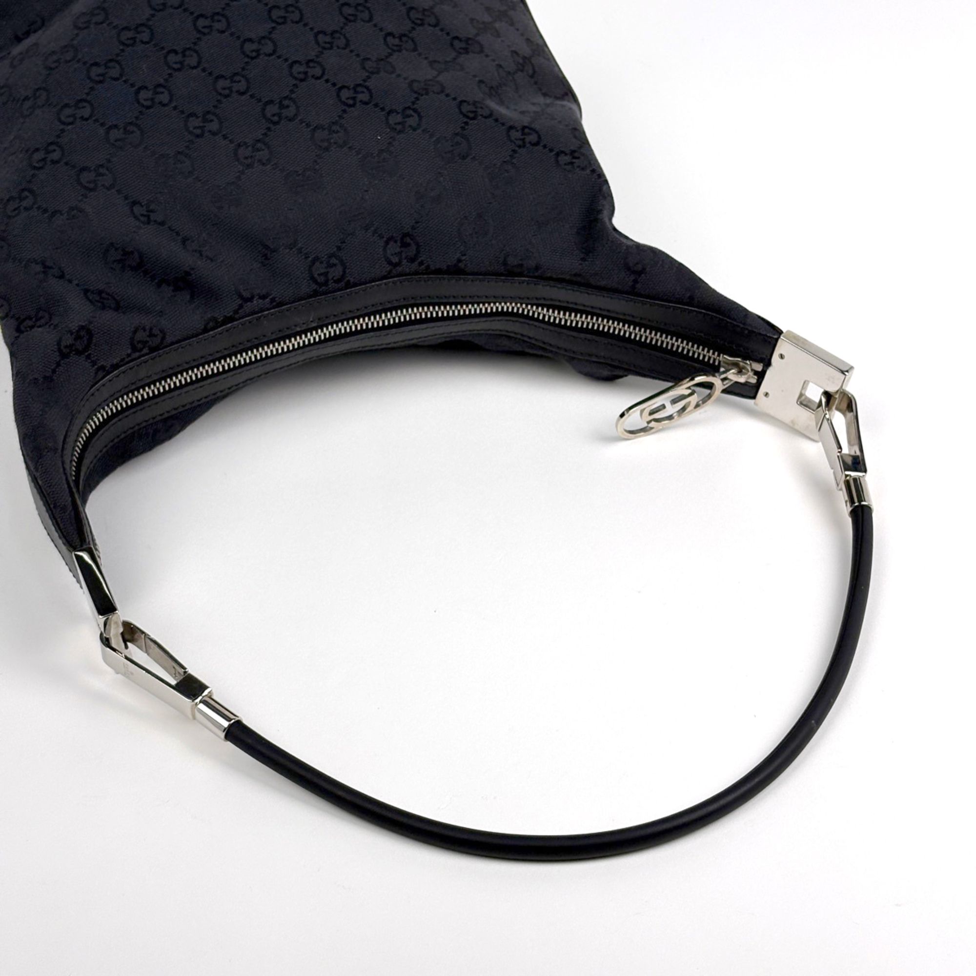 Gg Canvas Leather Shoulder Bag (Pre-Owned) - Gucci - Modalova