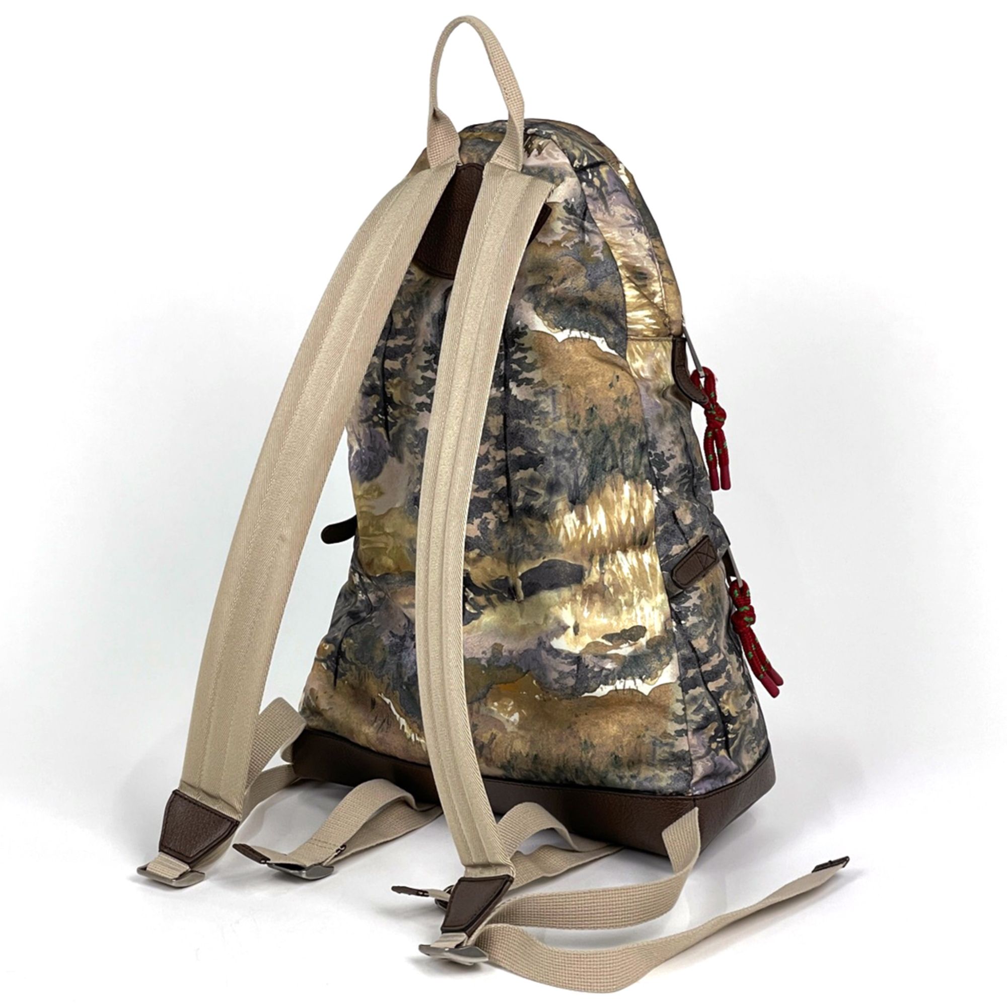 Nylon Leather Backpack (Pre-Owned) - Gucci - Modalova
