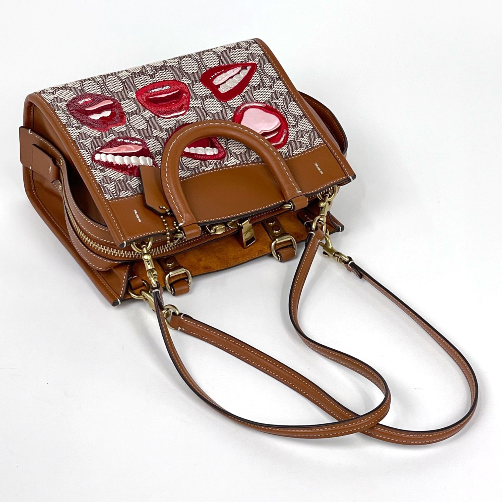 Fabric Leather Handbag (Pre-Owned) - Coach - Modalova