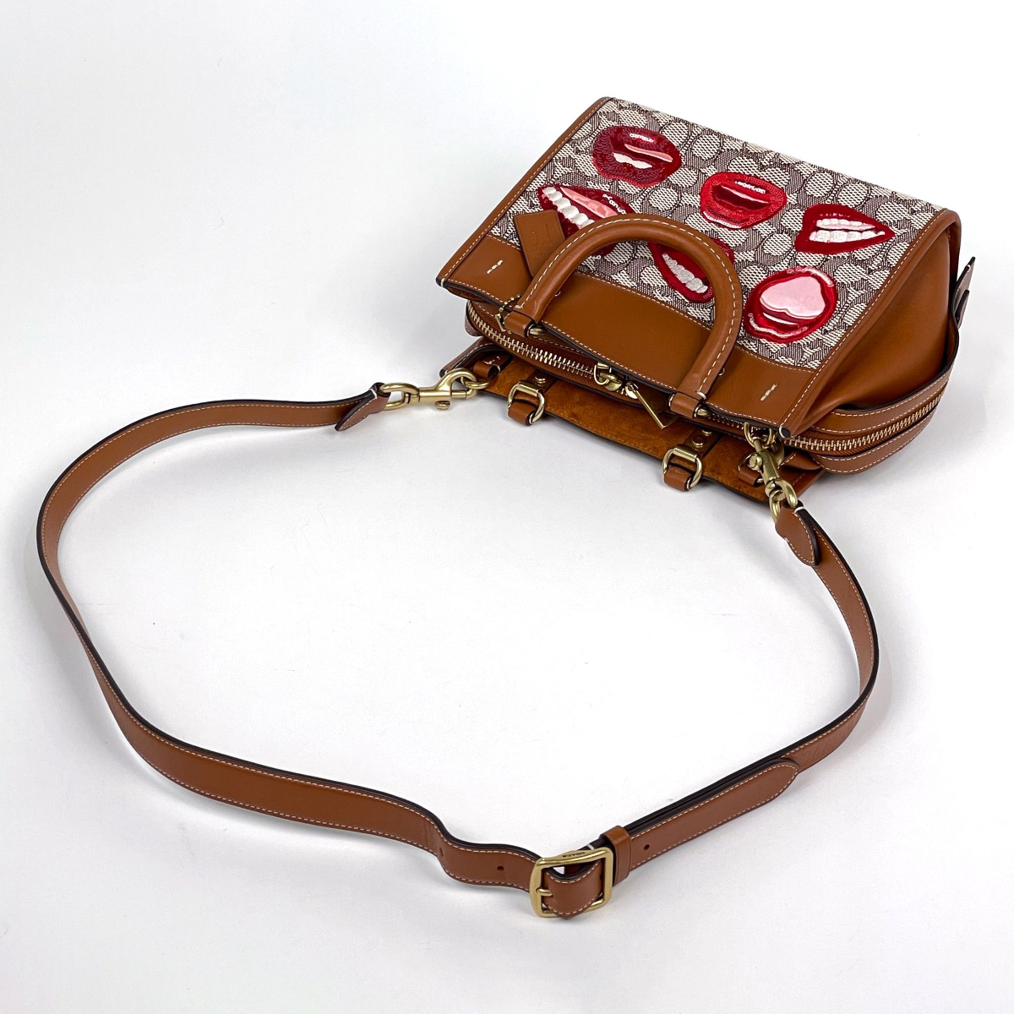 Fabric Leather Handbag (Pre-Owned) - Coach - Modalova