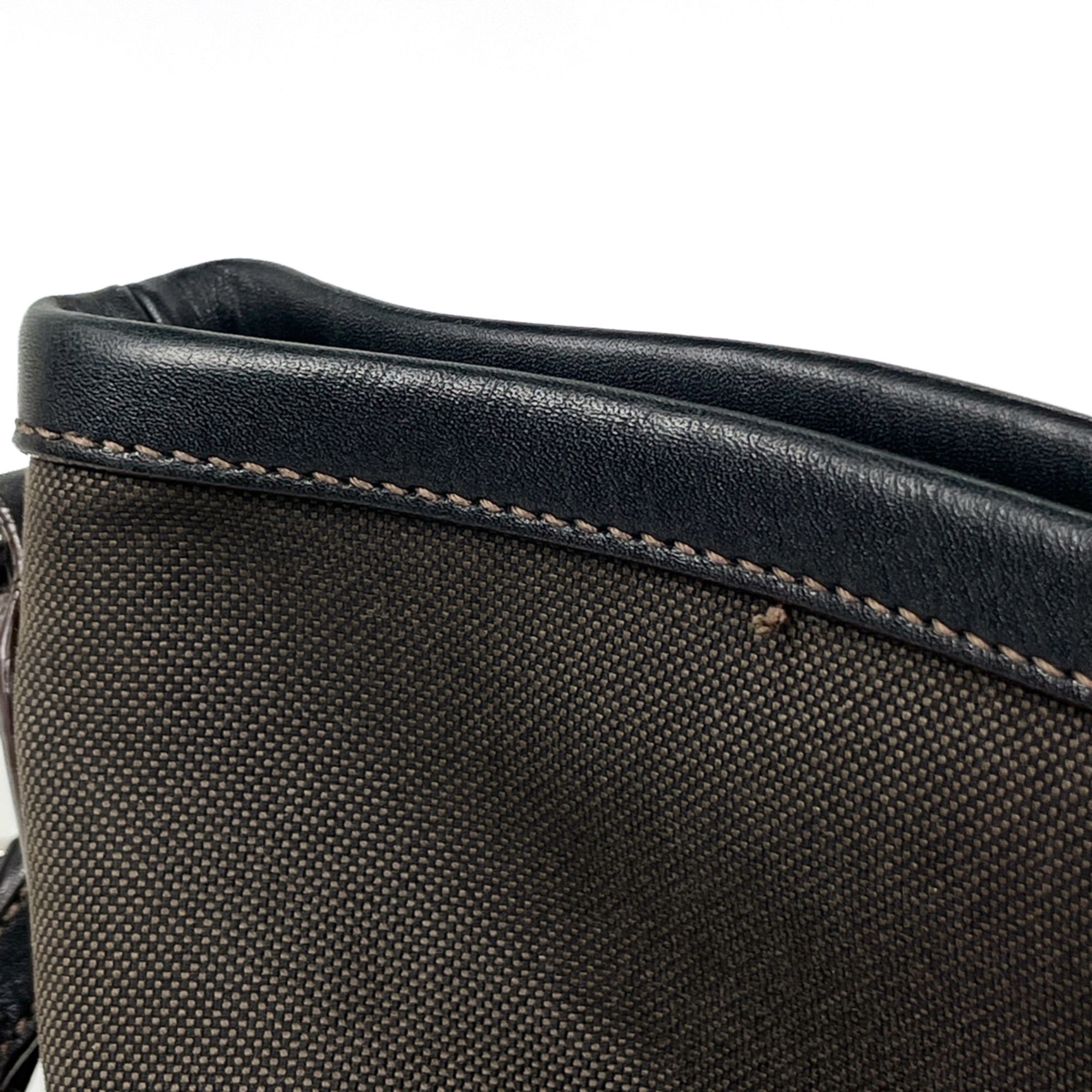 Canvas Leather Shoulder Bag (Pre-Owned) - Prada - Modalova