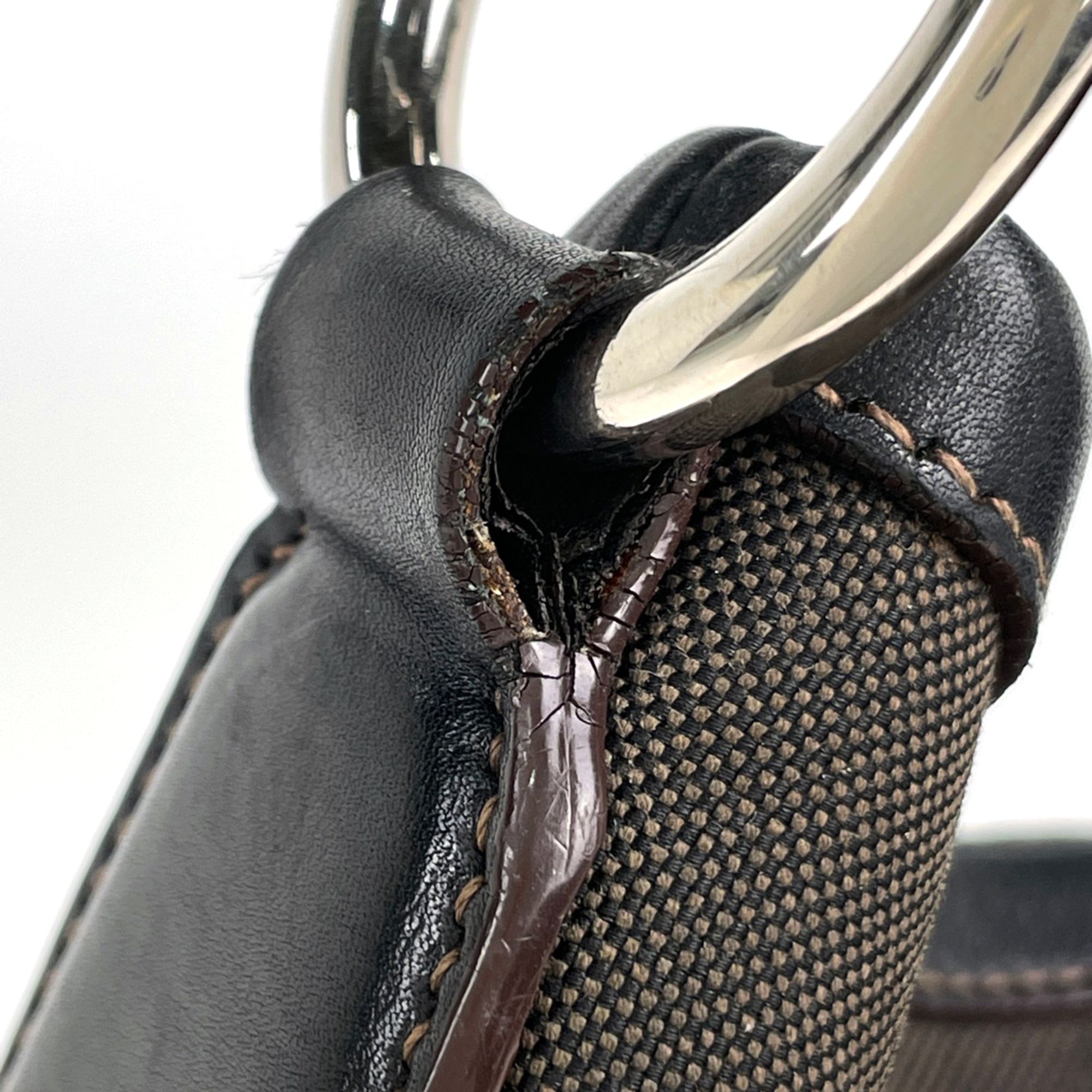 Canvas Leather Shoulder Bag (Pre-Owned) - Prada - Modalova