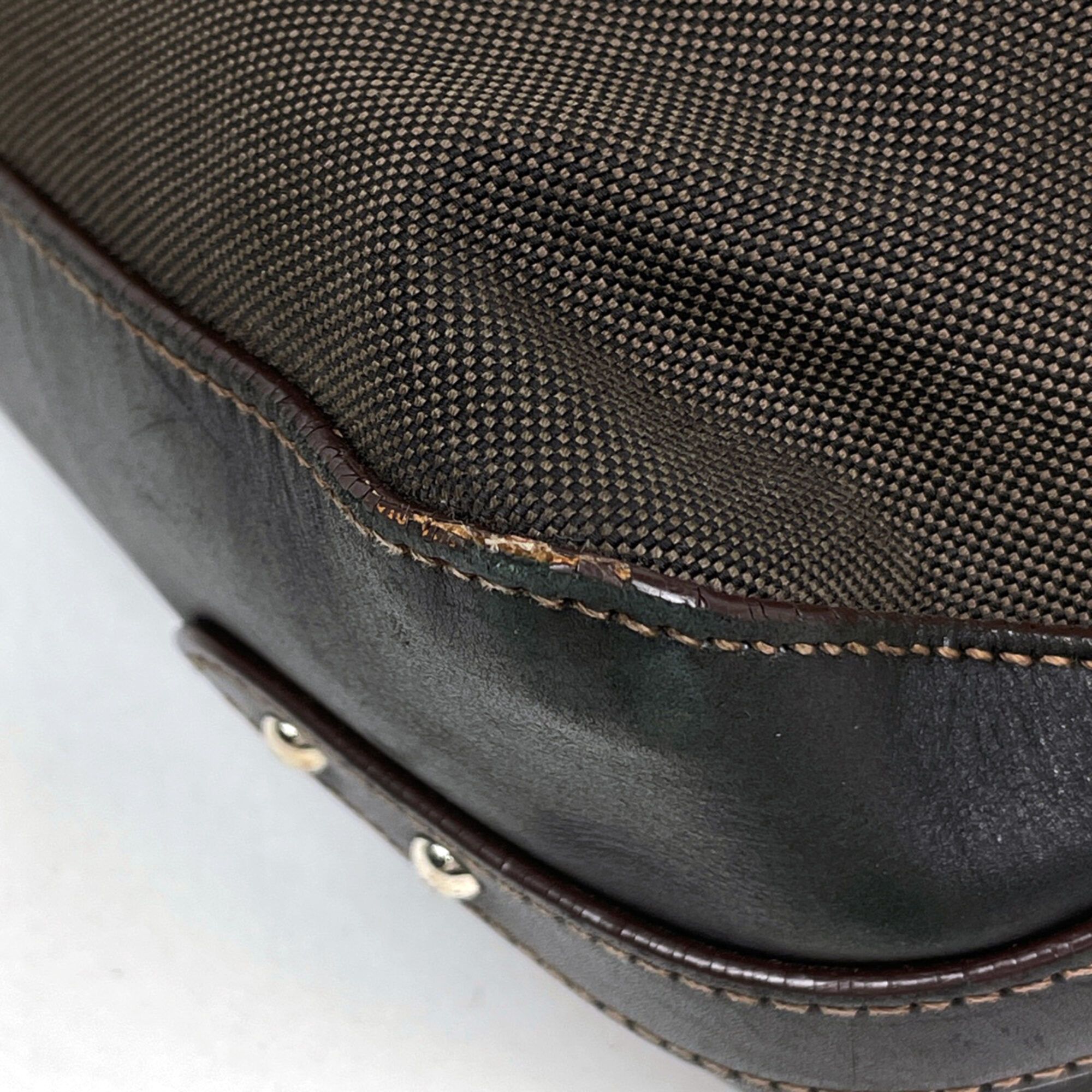 Canvas Leather Shoulder Bag (Pre-Owned) - Prada - Modalova