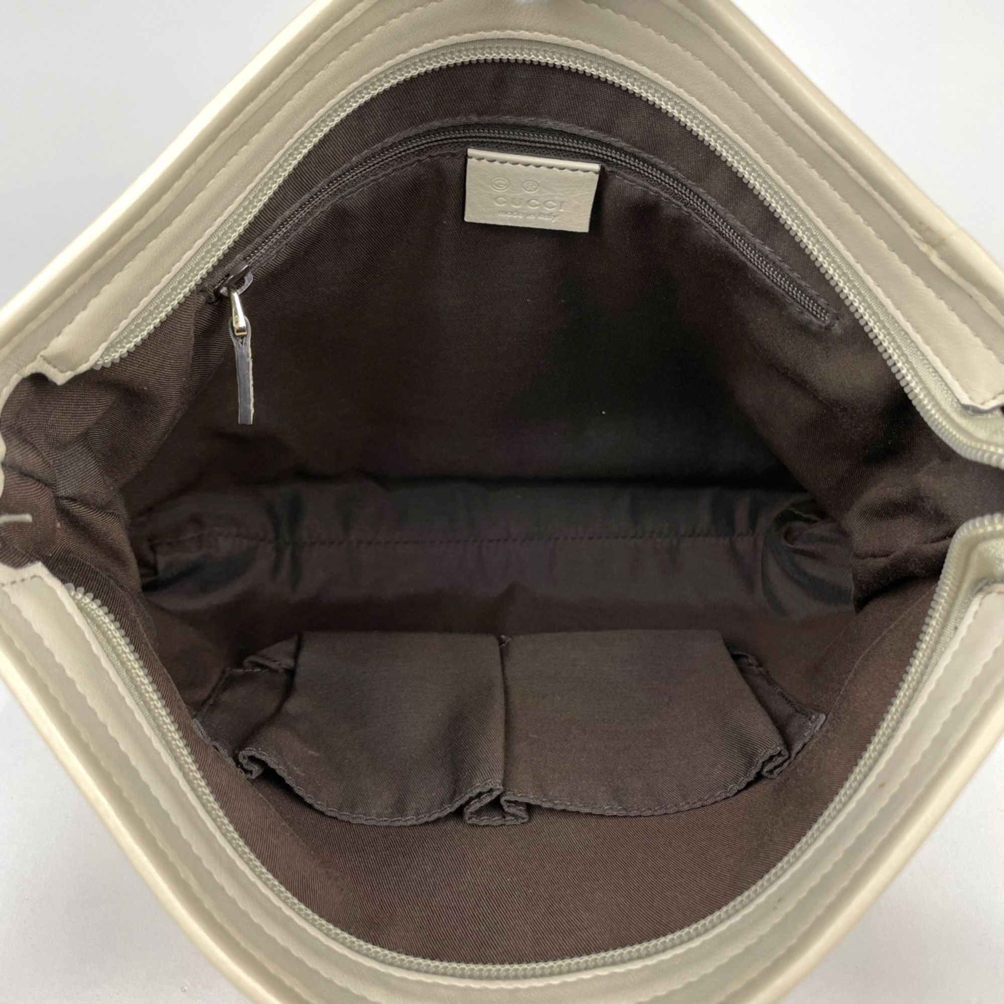 Gg Canvas Leather Shoulder Bag (Pre-Owned) - Gucci - Modalova