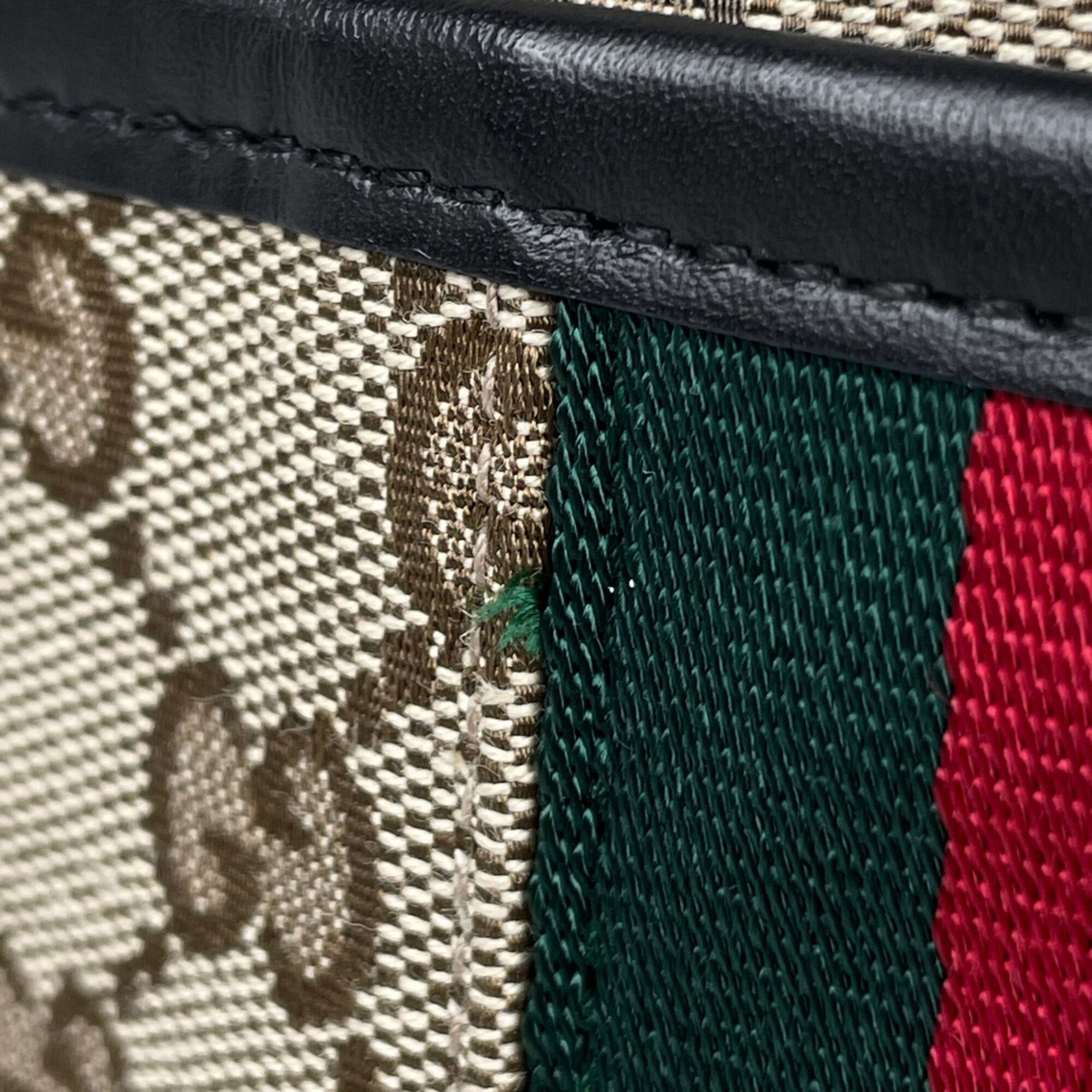 Gg Canvas Leather Shoulder Bag (Pre-Owned) - Gucci - Modalova