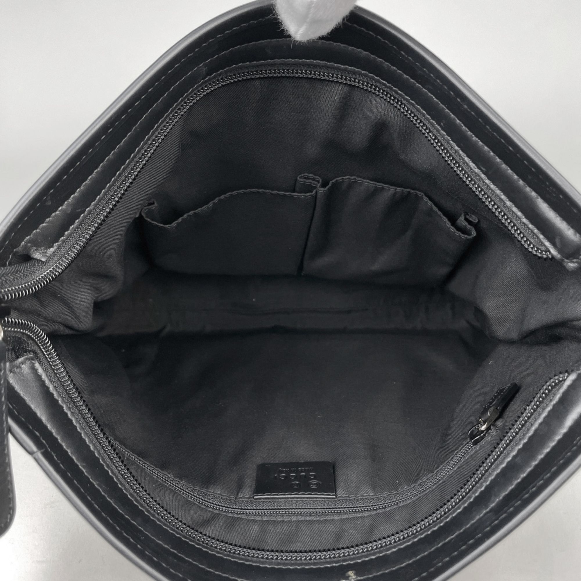 Gg Canvas Leather Shoulder Bag (Pre-Owned) - Gucci - Modalova